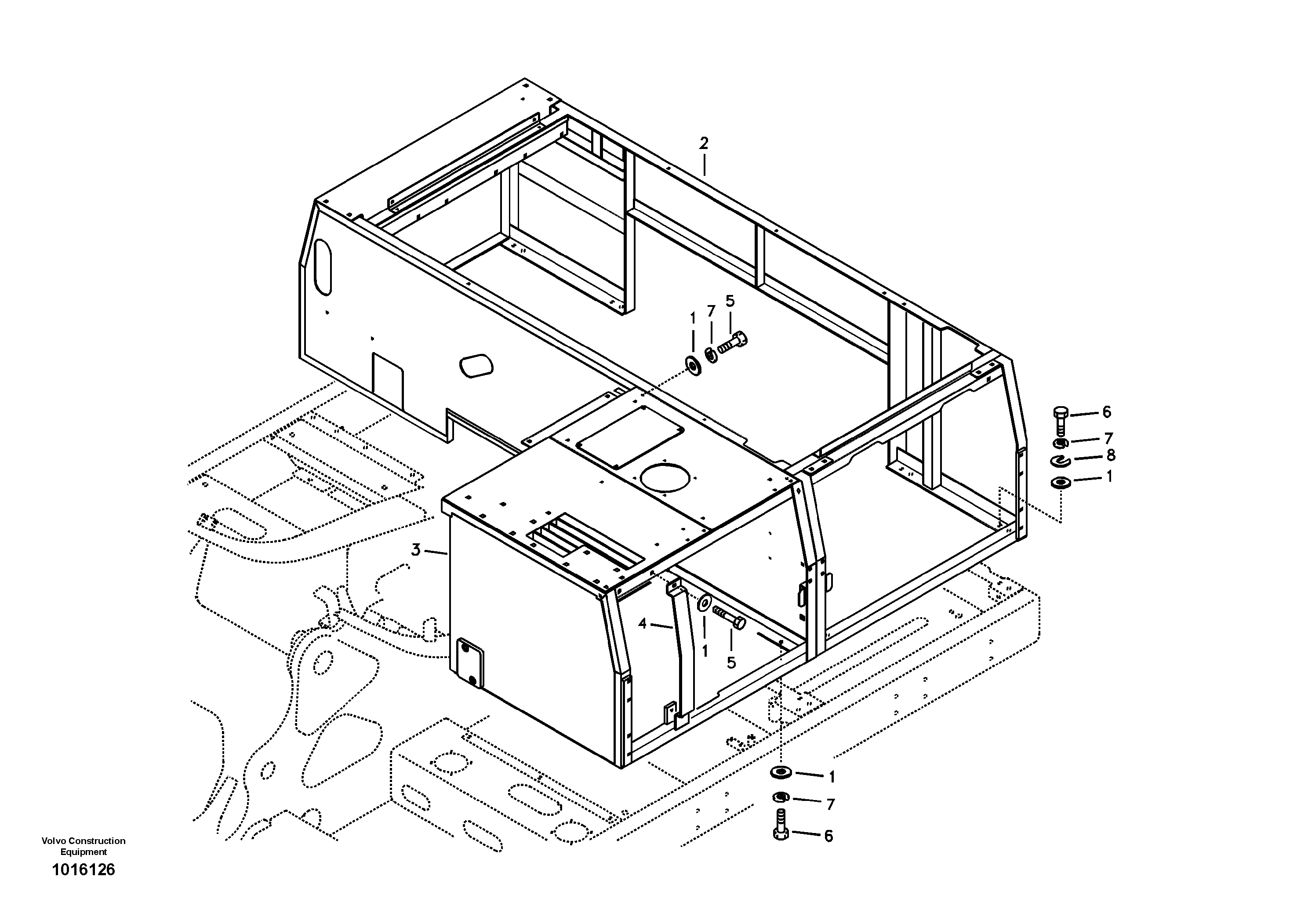 Cowl frame — volvo parts diagram