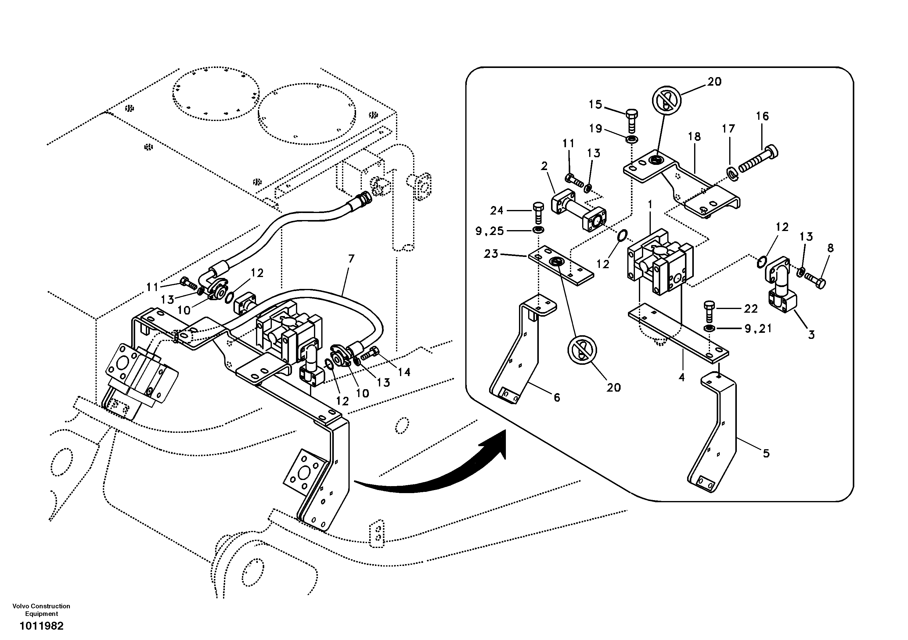 Working hydraulic, hammer and shear for return filter — volvo parts diagram