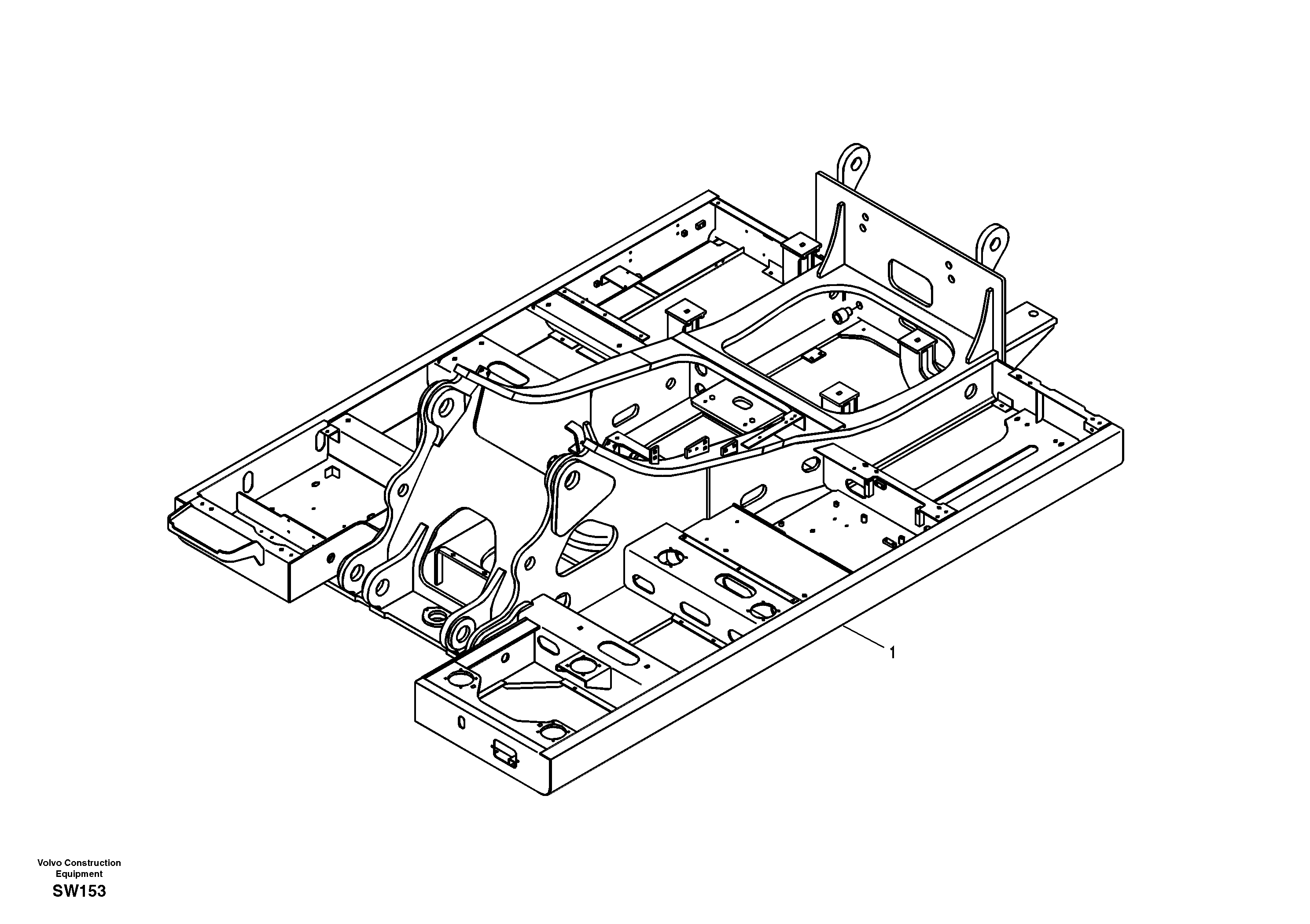 Upper frame — volvo parts diagram