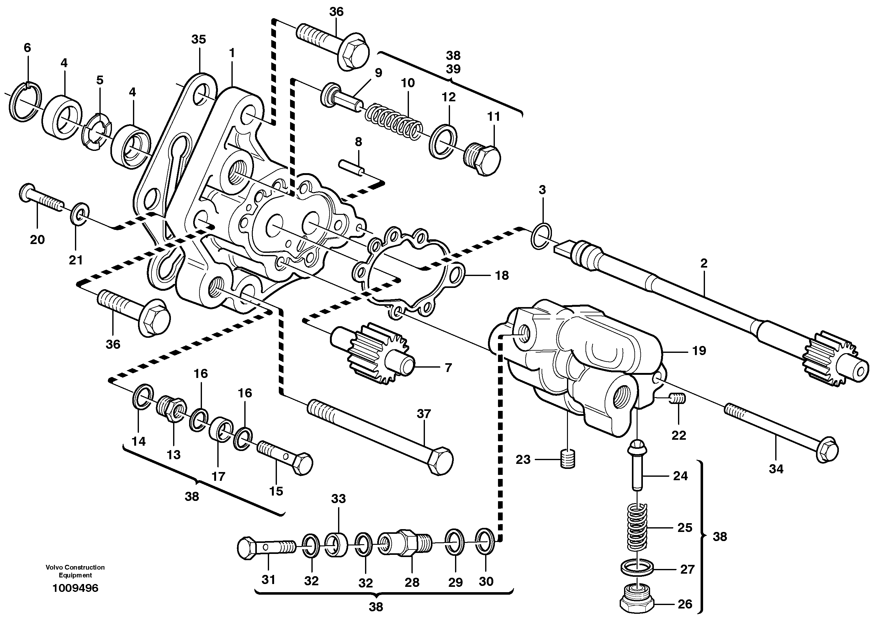 Fuel pump  D12C ENGINE — volvo parts diagram