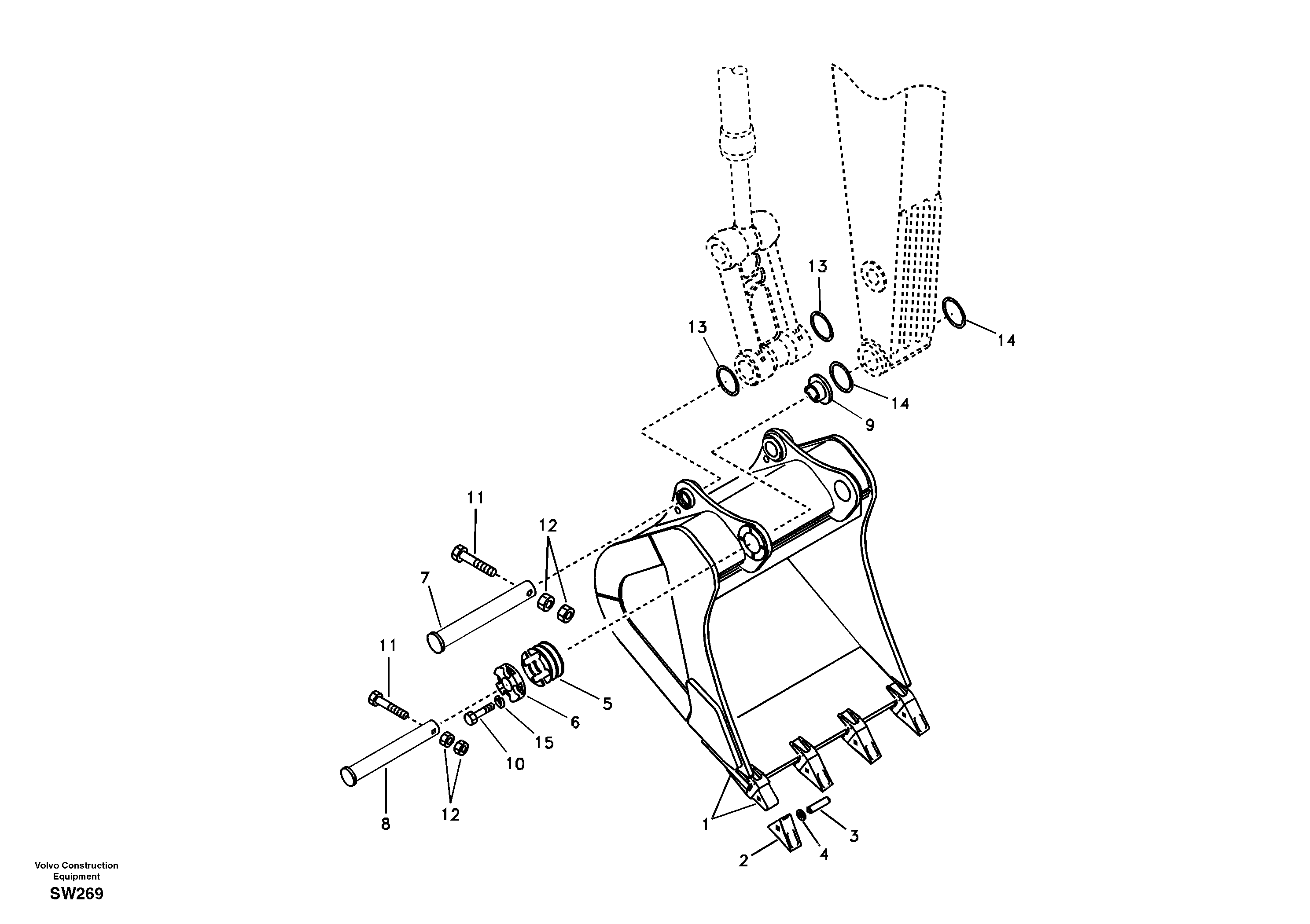 Bucket — volvo parts diagram