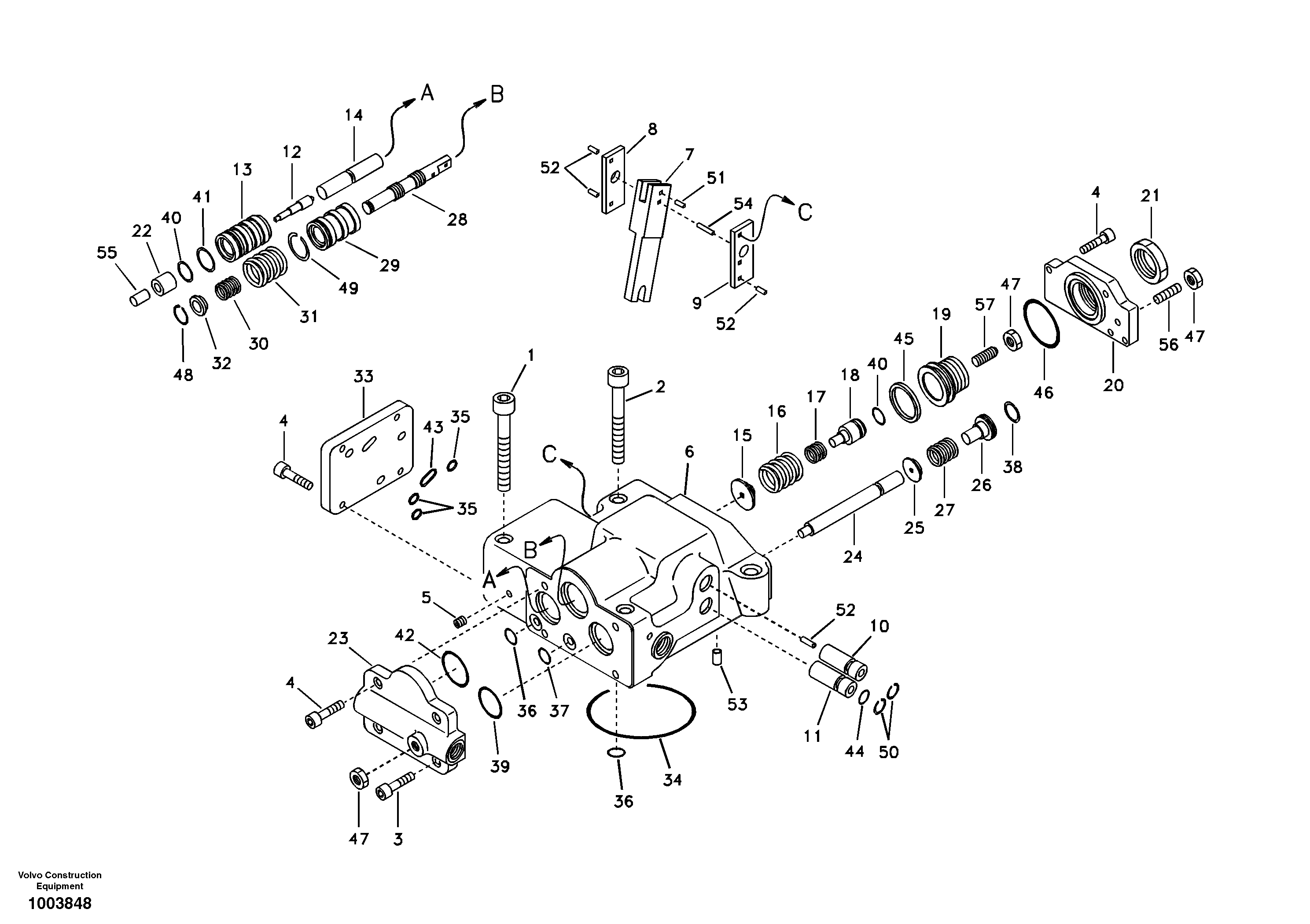Regulator, hydraulic pump — volvo parts diagram
