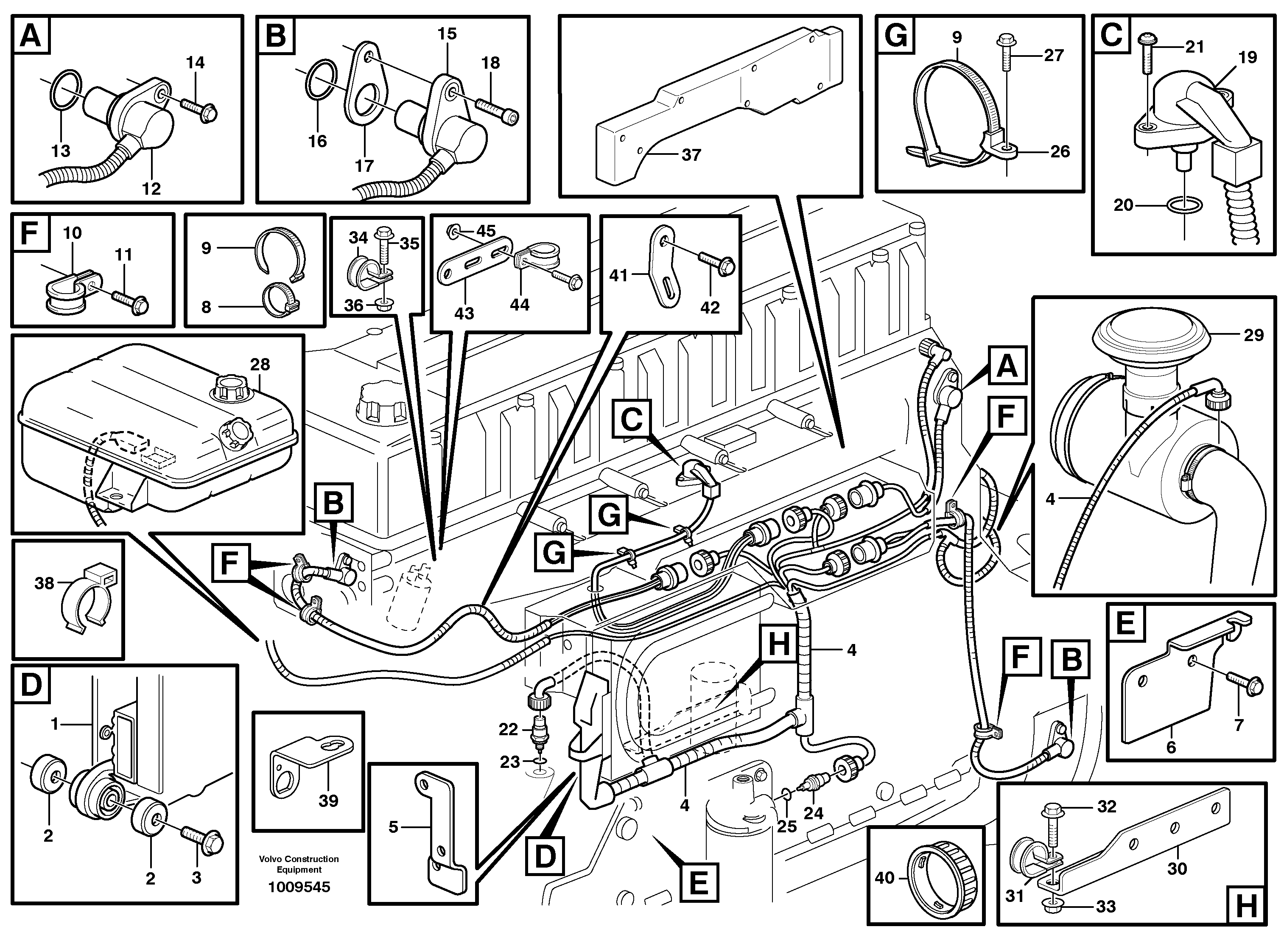 Cable harness, engine, Ecu  D12C ENGINE — volvo parts diagram