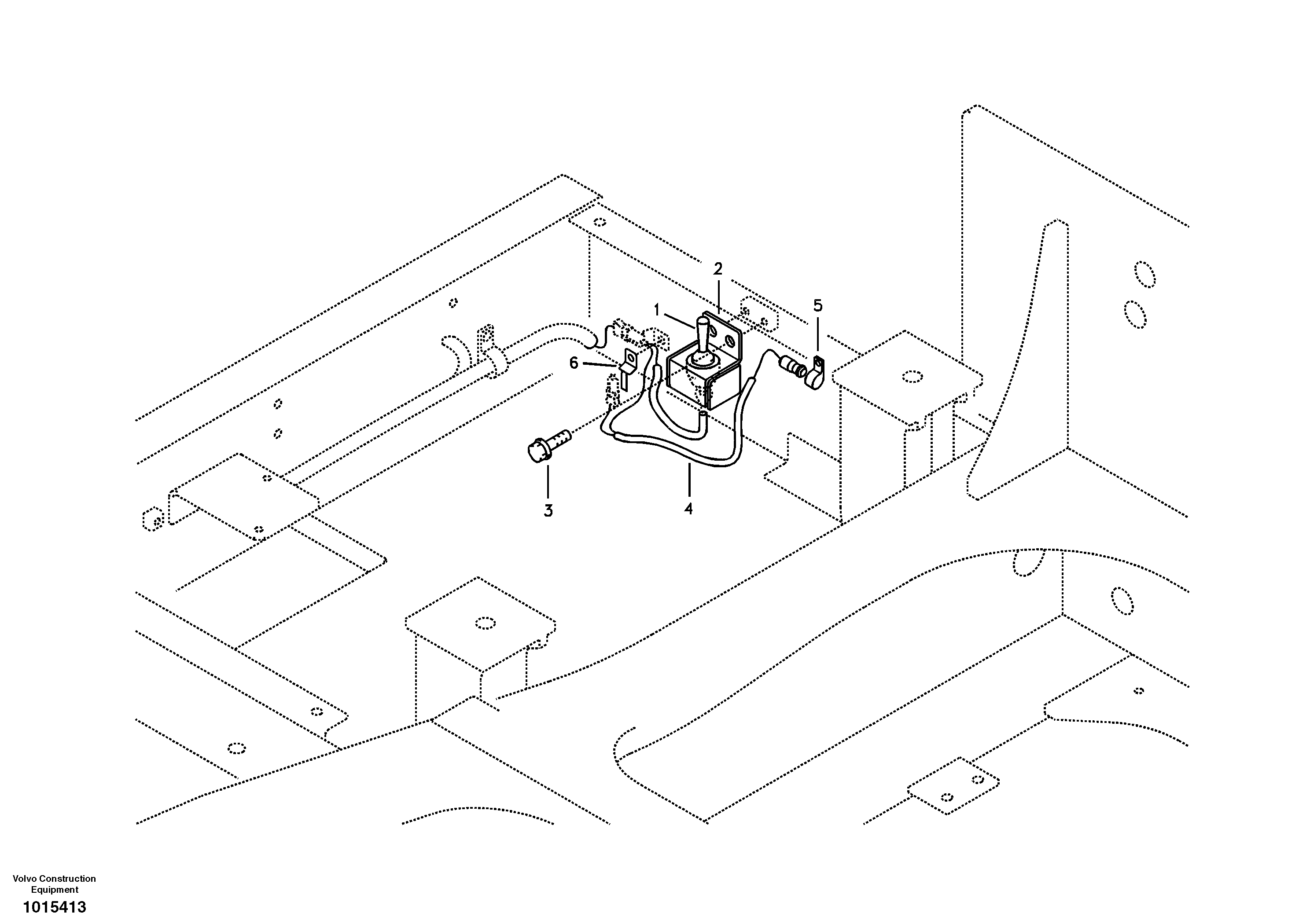 Cable and wire harness, Removal counterweight. — volvo parts diagram