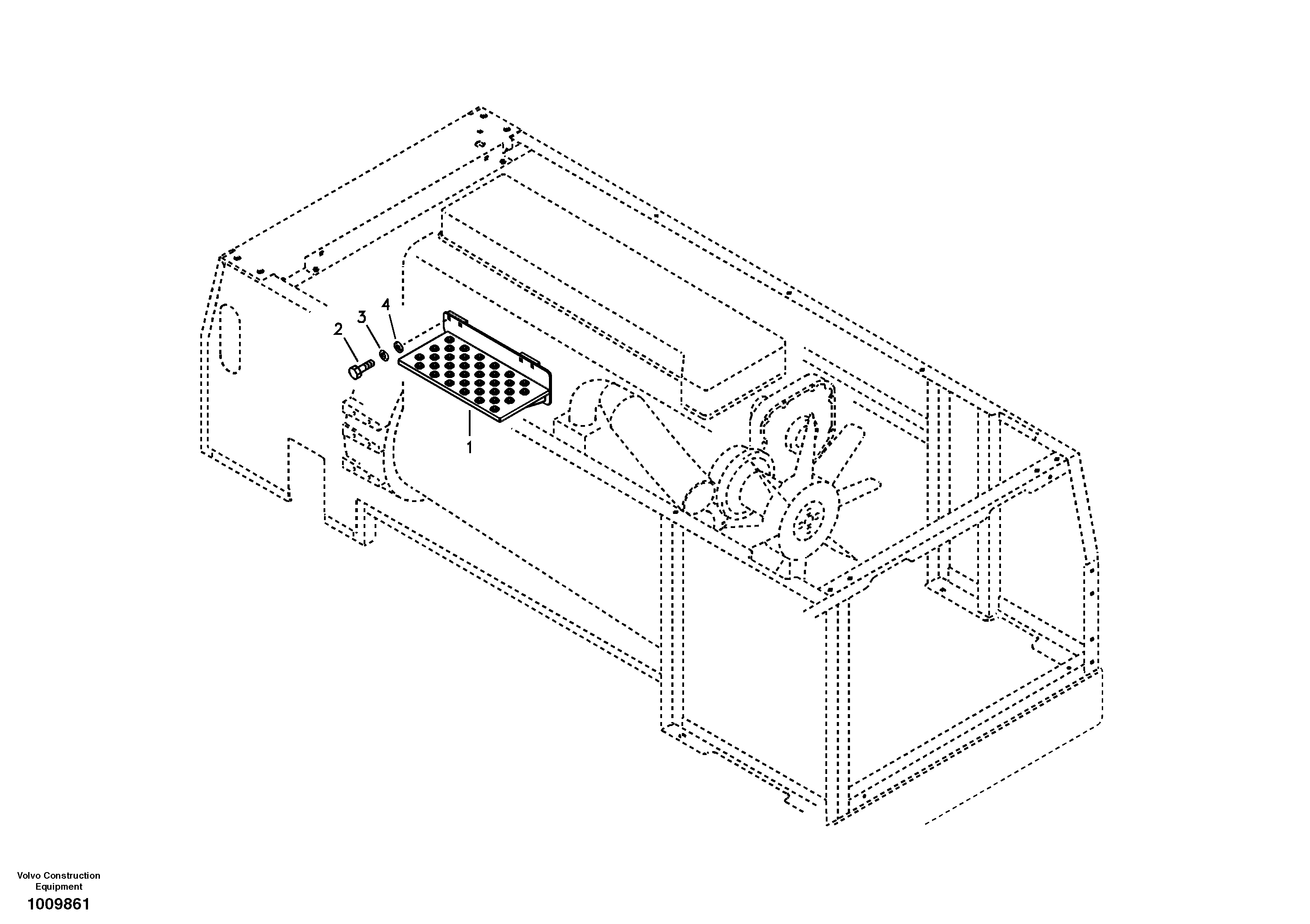 Foot Steps, Engine Room  D12C ENGINE — volvo parts diagram
