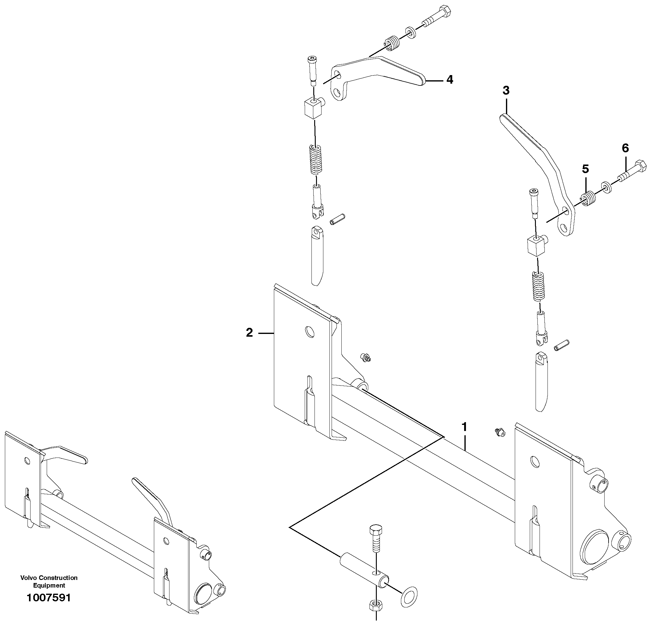 Quick attach group — volvo parts diagram