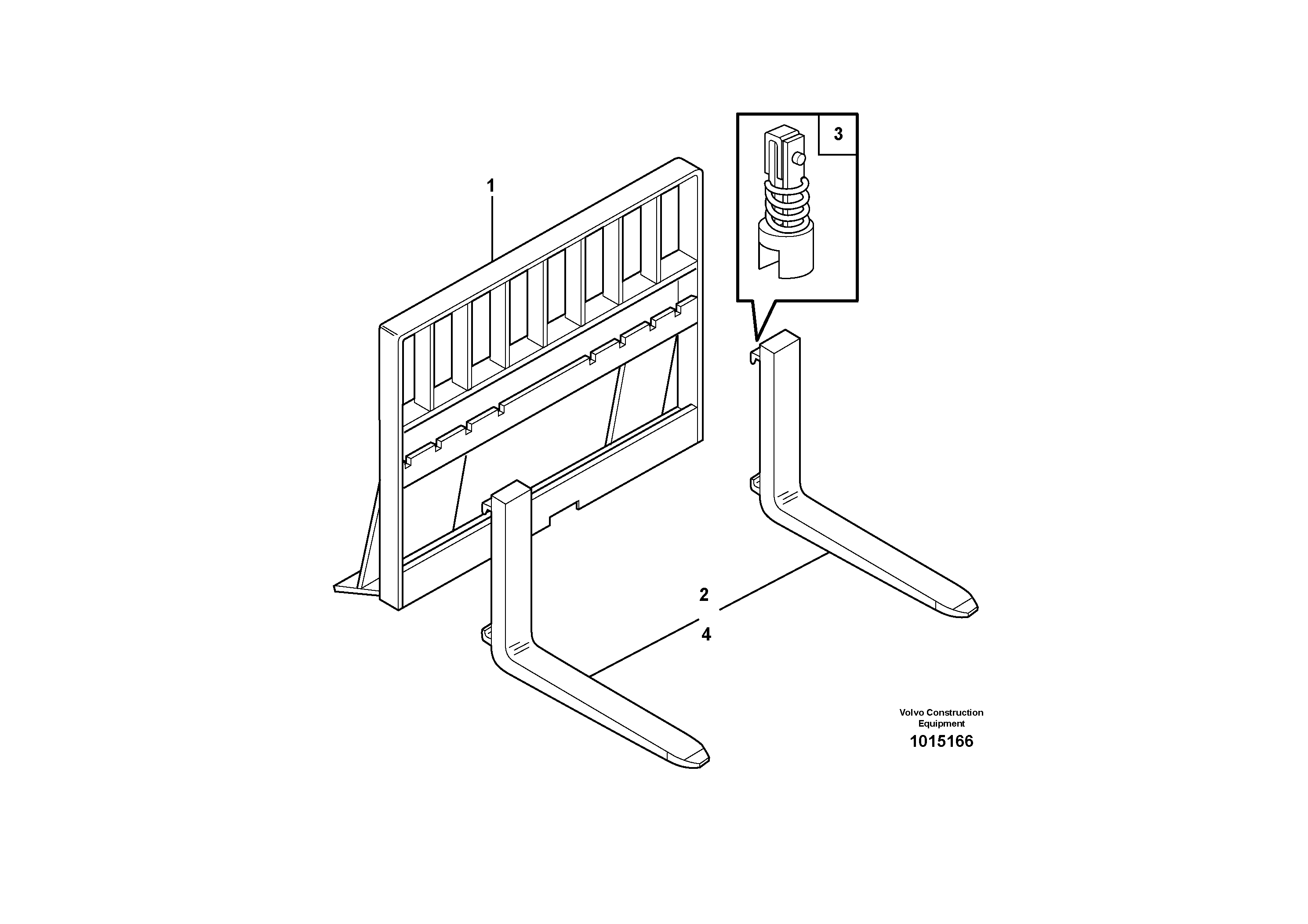 Forks (optional) — volvo parts diagram