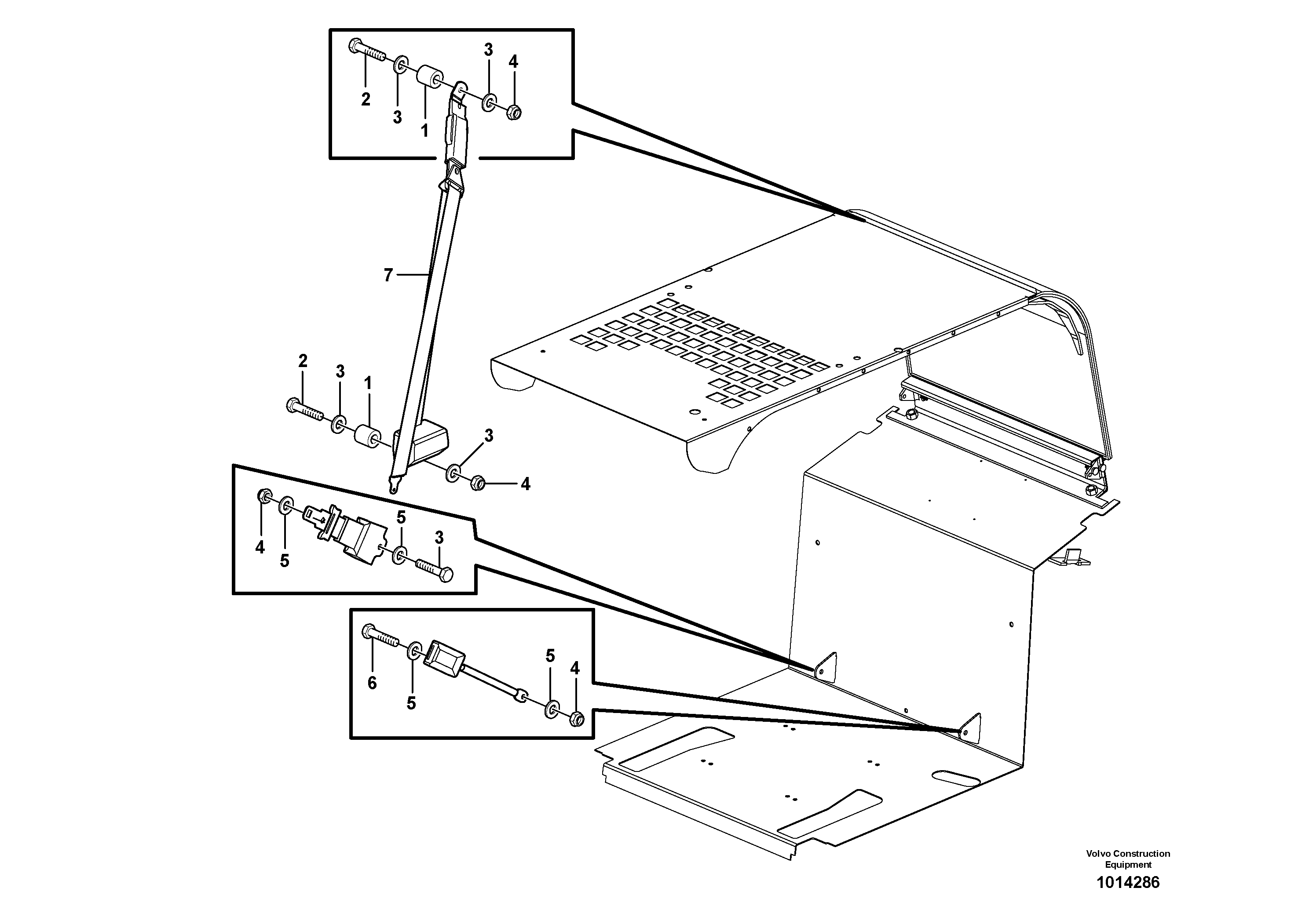 Operator's seat  11840264,11840268 — volvo parts diagram