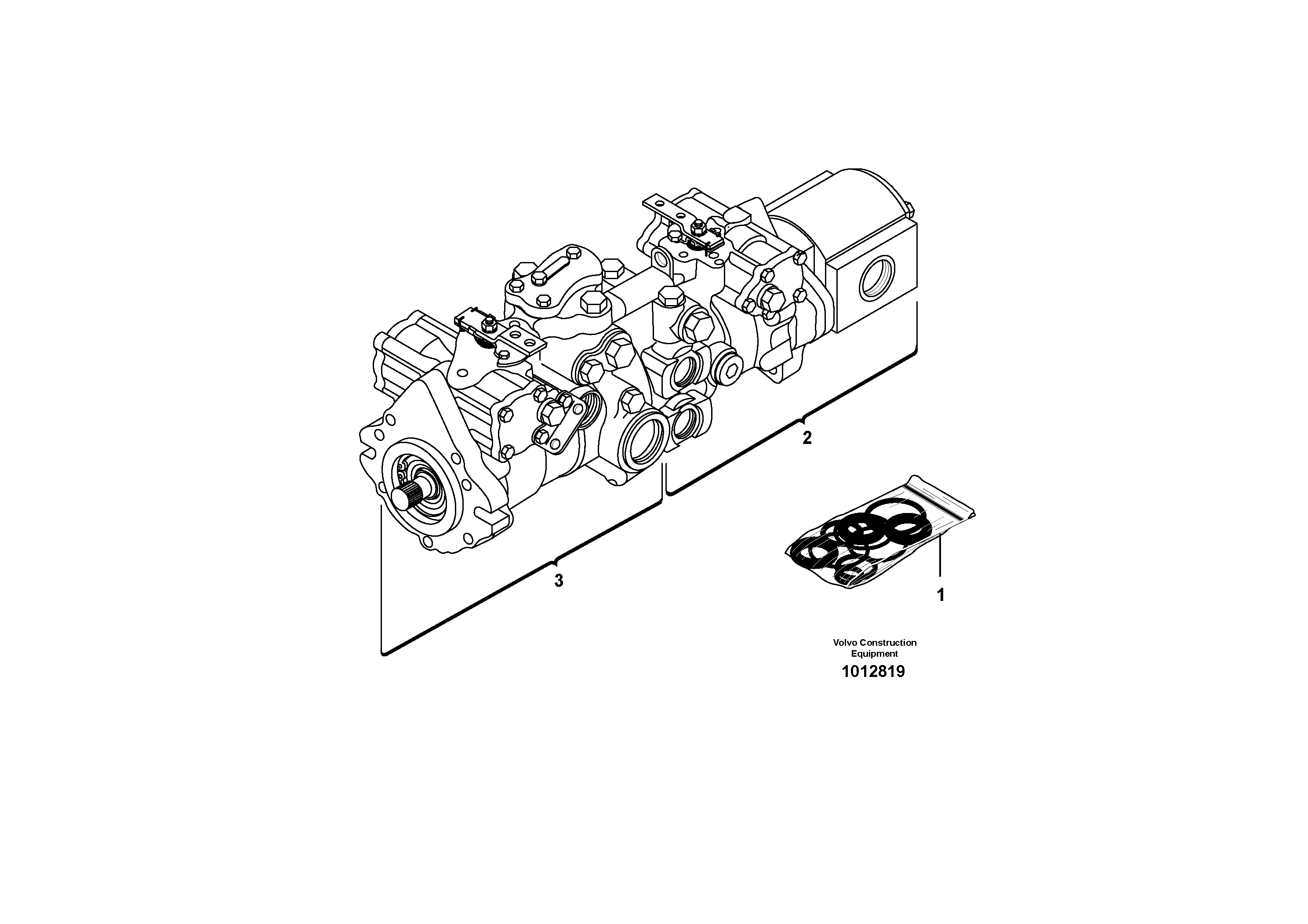 Transmission complete — volvo parts diagram