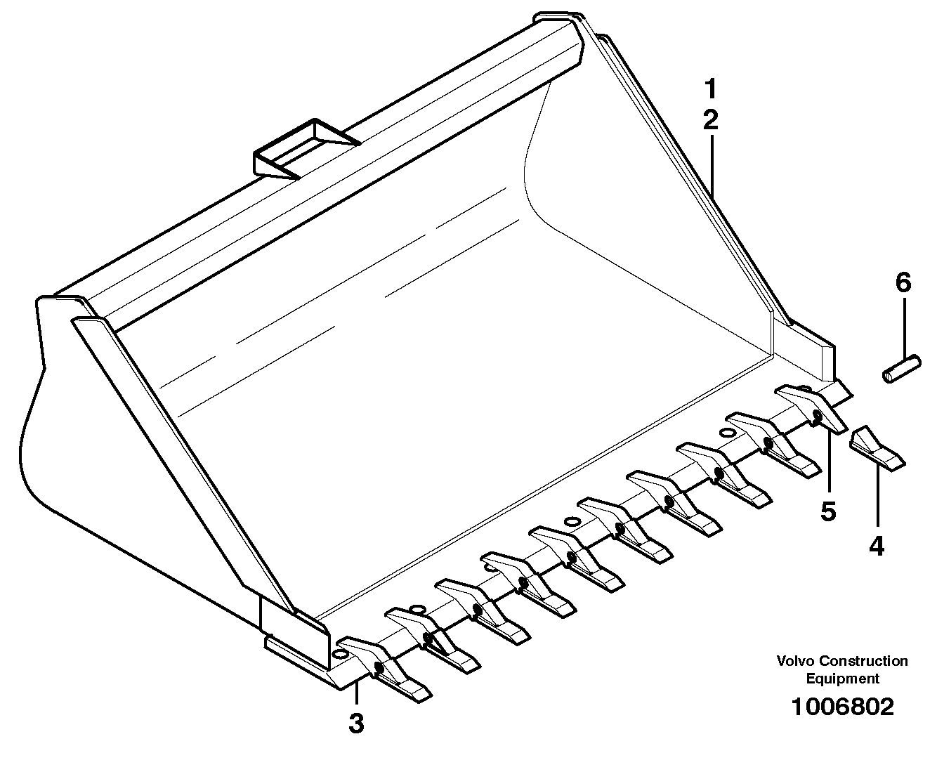 Bucket — volvo parts diagram