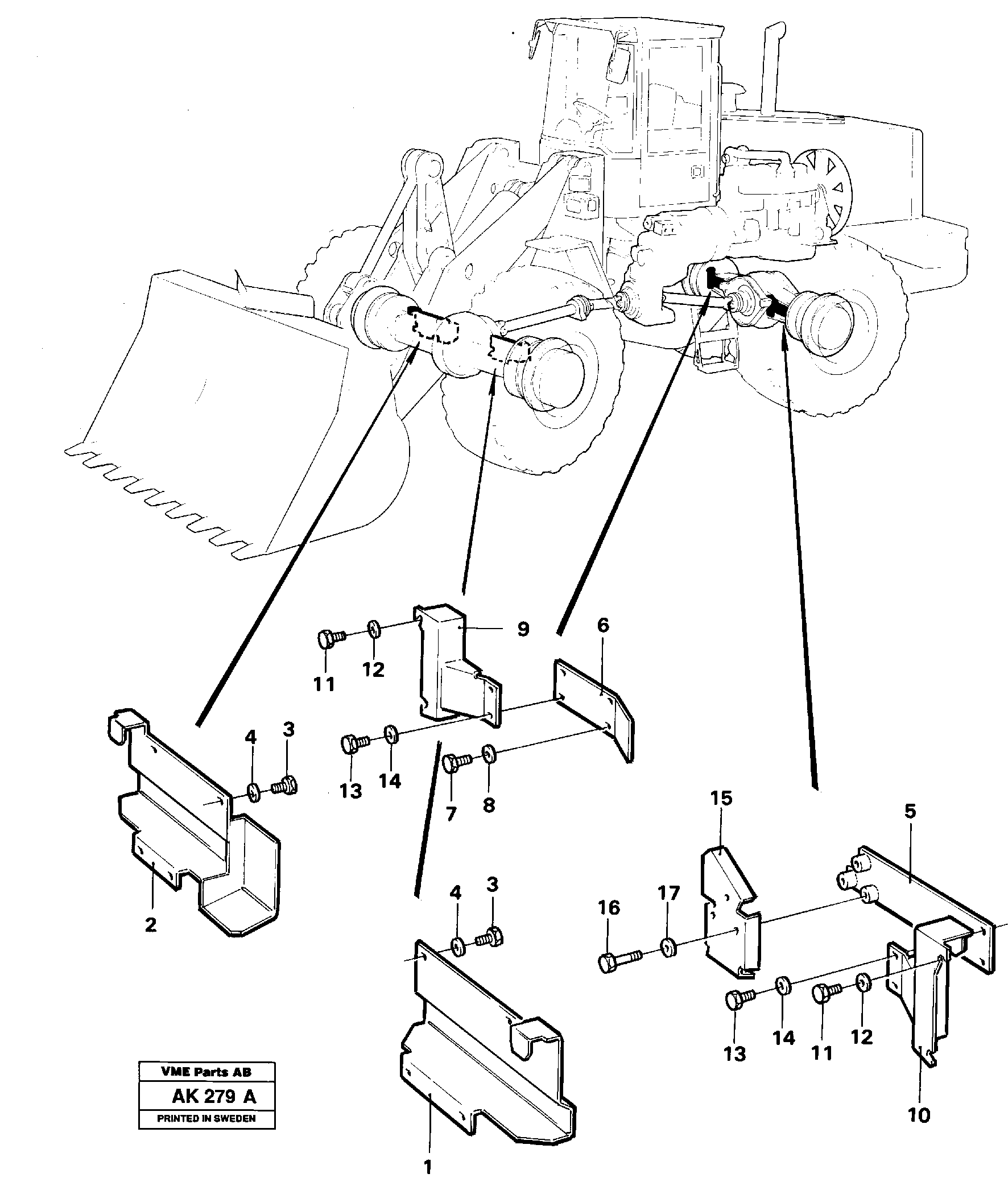 Protection, brake pipes.  STD,   USA,   33808 — volvo parts diagram
