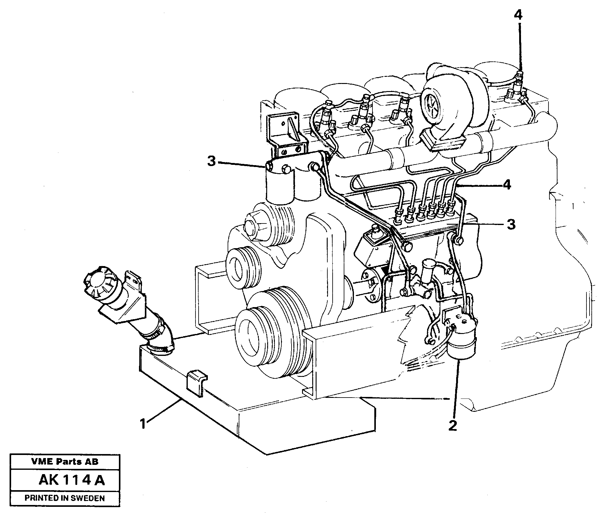 Fuel system — volvo parts diagram