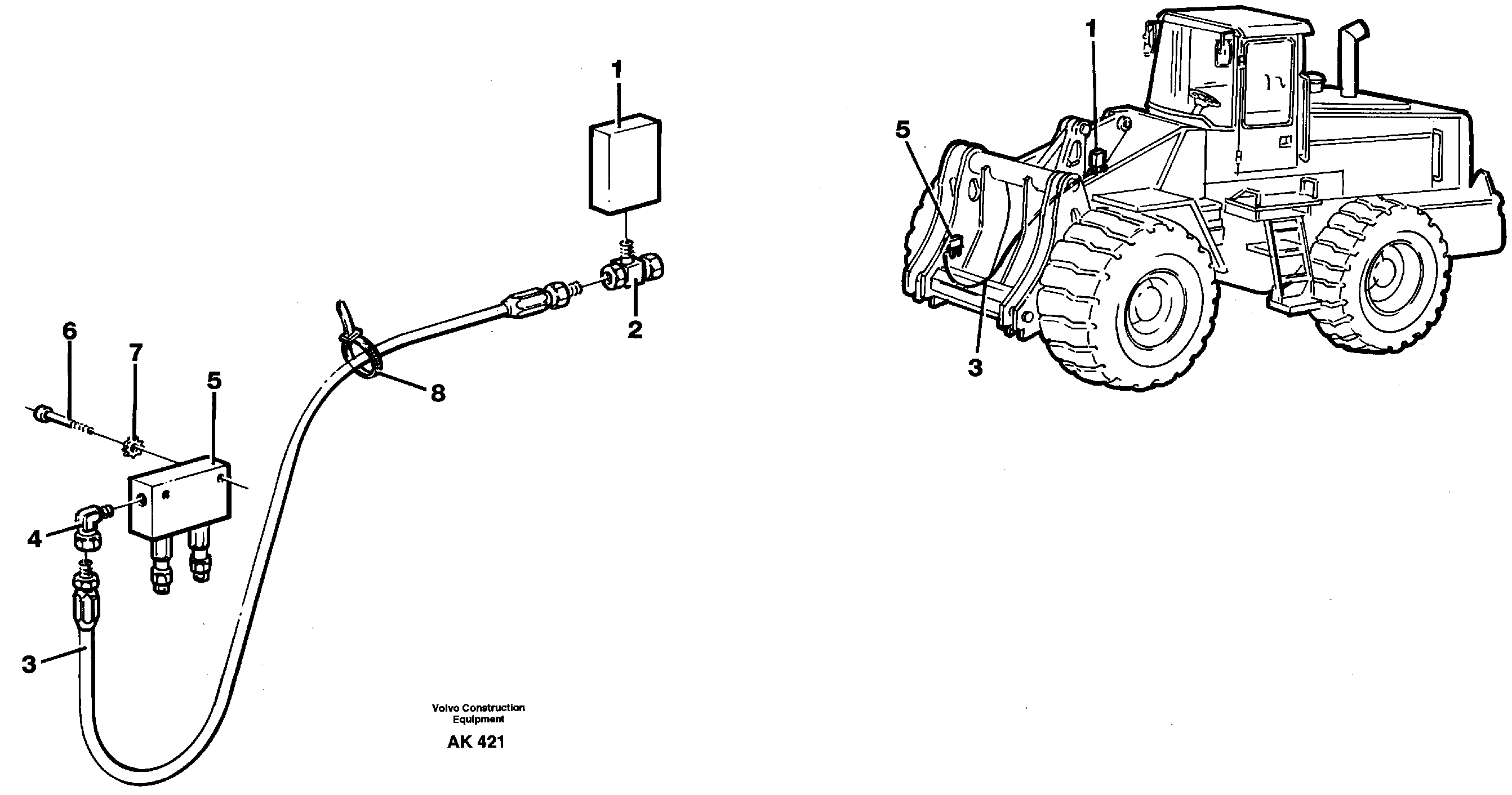Central lubrication, tool bar.  92739 — volvo parts diagram