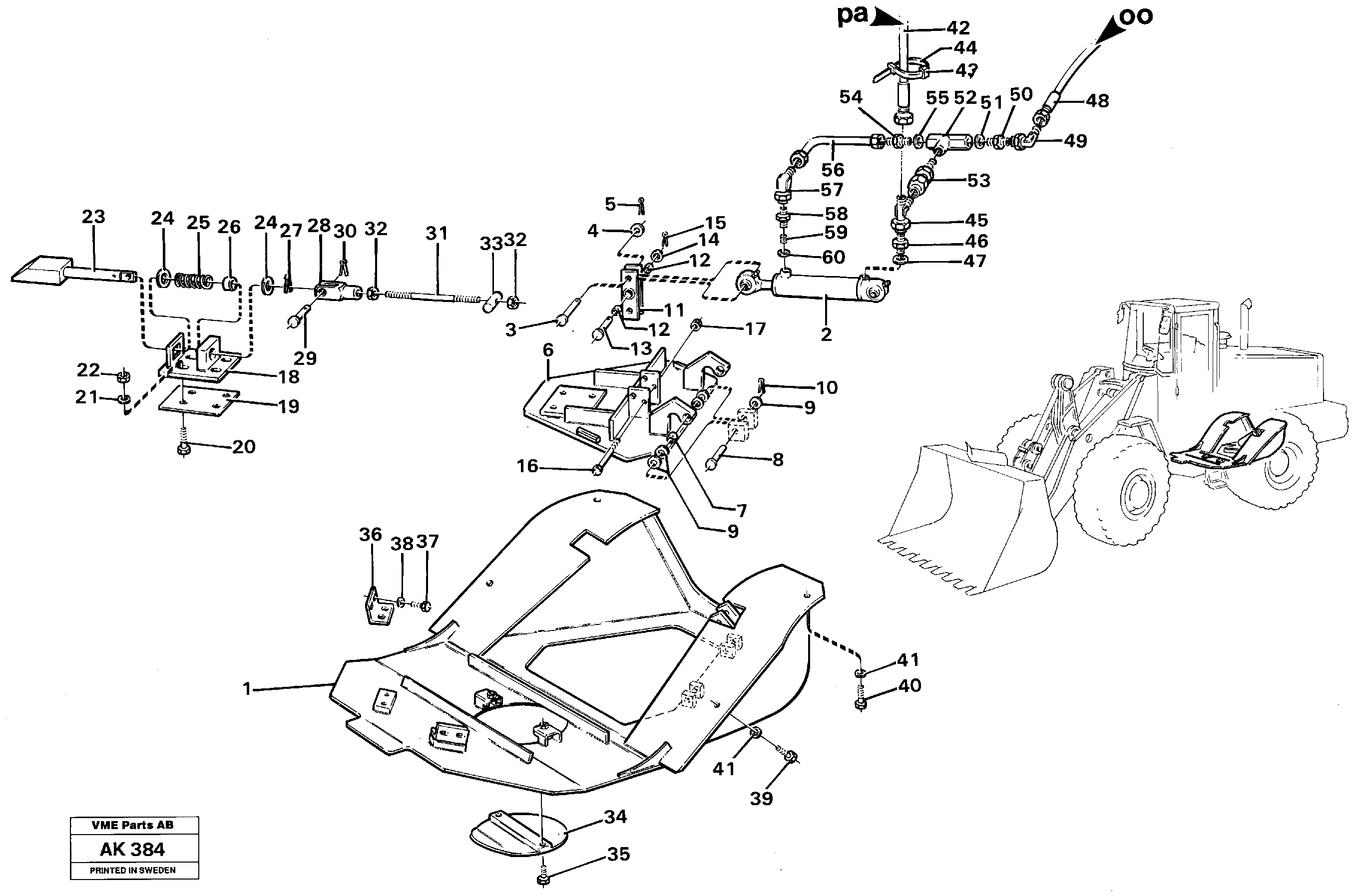 Belly guard, rear.  33809 — volvo parts diagram