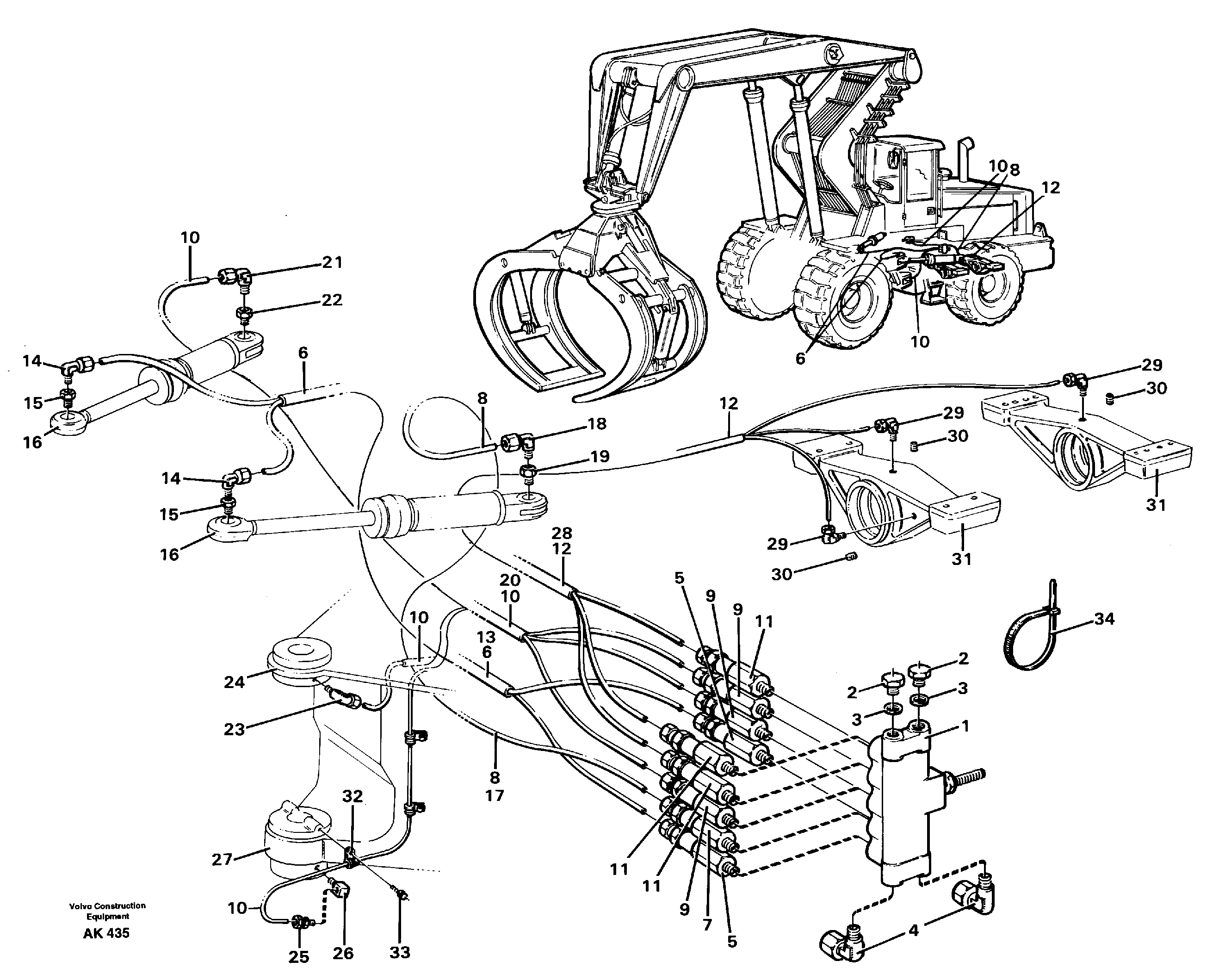 Distribution block, B1.  33808 SER NO 2169 - — volvo parts diagram