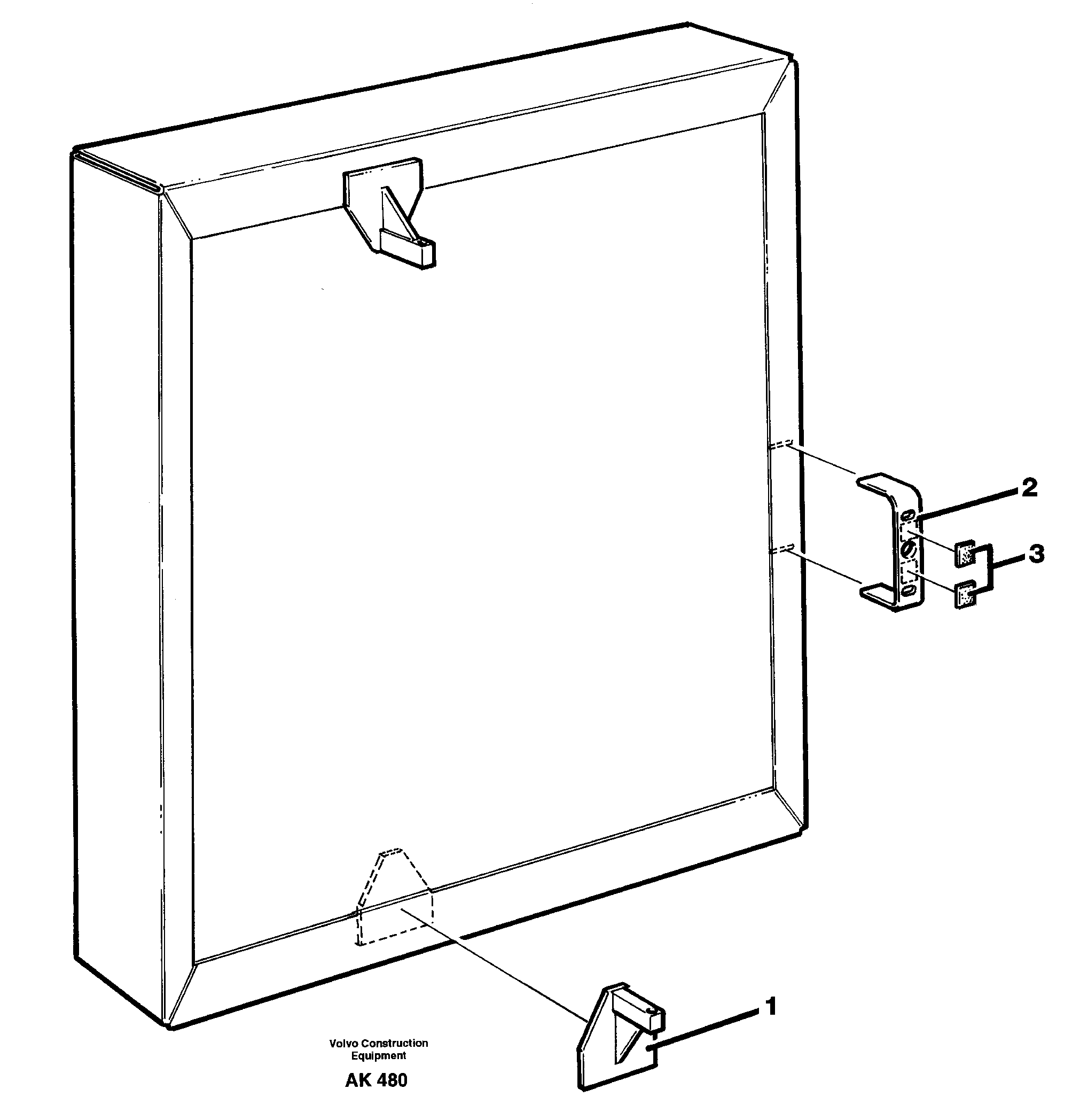Condenser with fitting parts  33809 SER NO 2054 - ,   92486 — volvo parts diagram