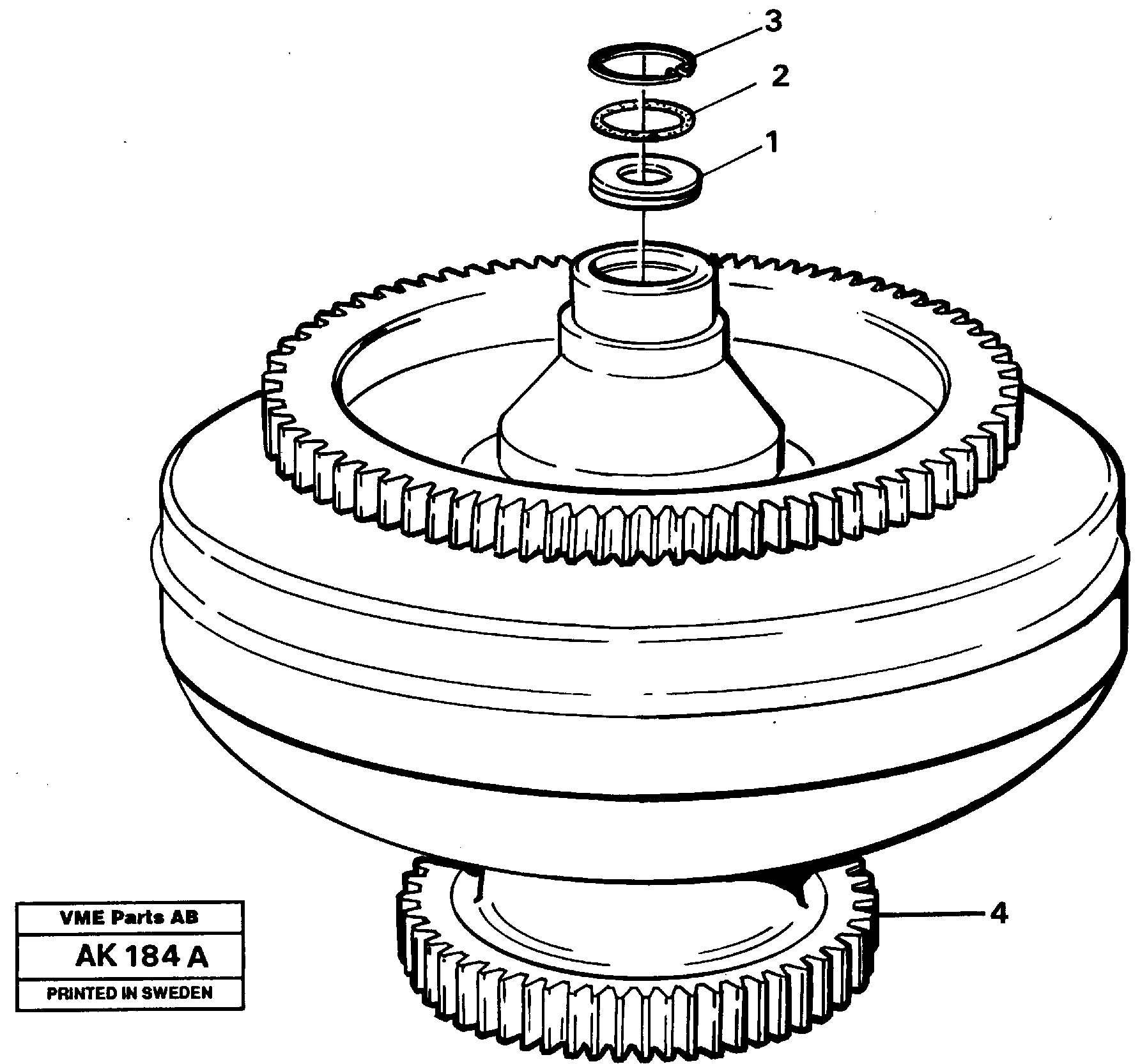 Torque converter.  30868,   30883,   30894 — volvo parts diagram