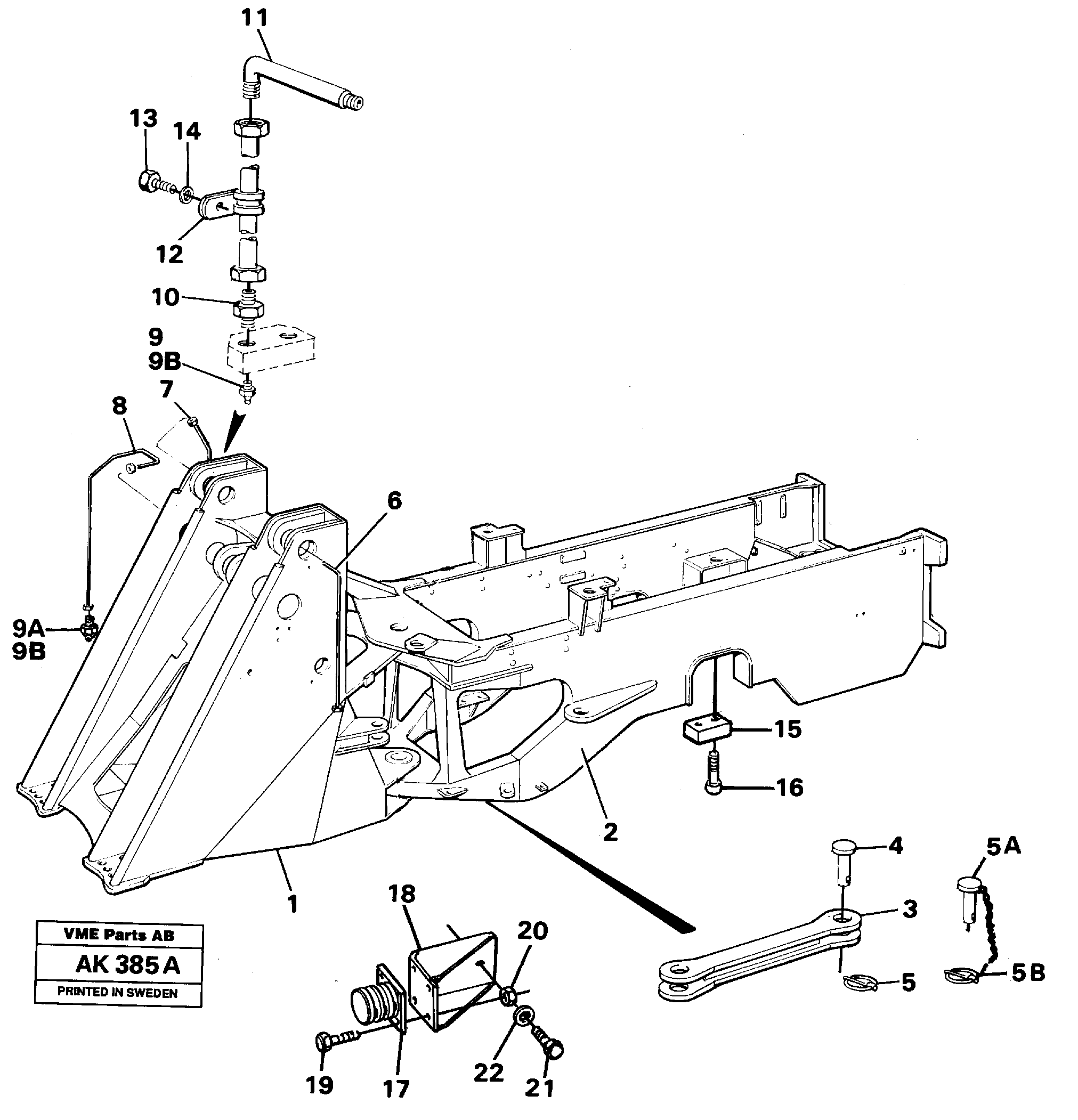 Frame — volvo parts diagram