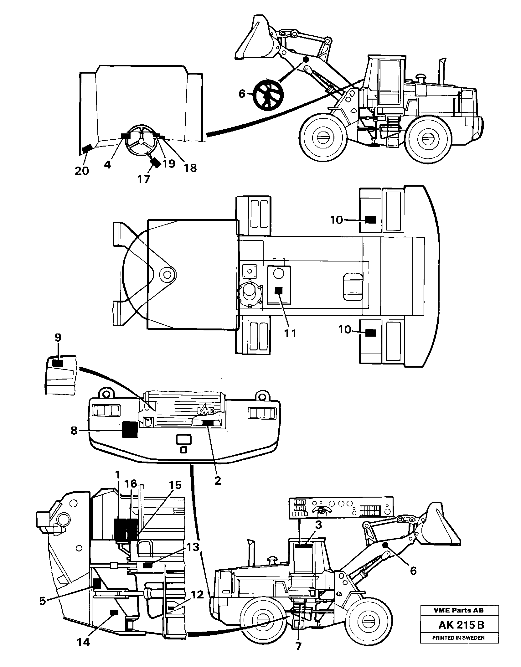 Decals  USA — volvo parts diagram