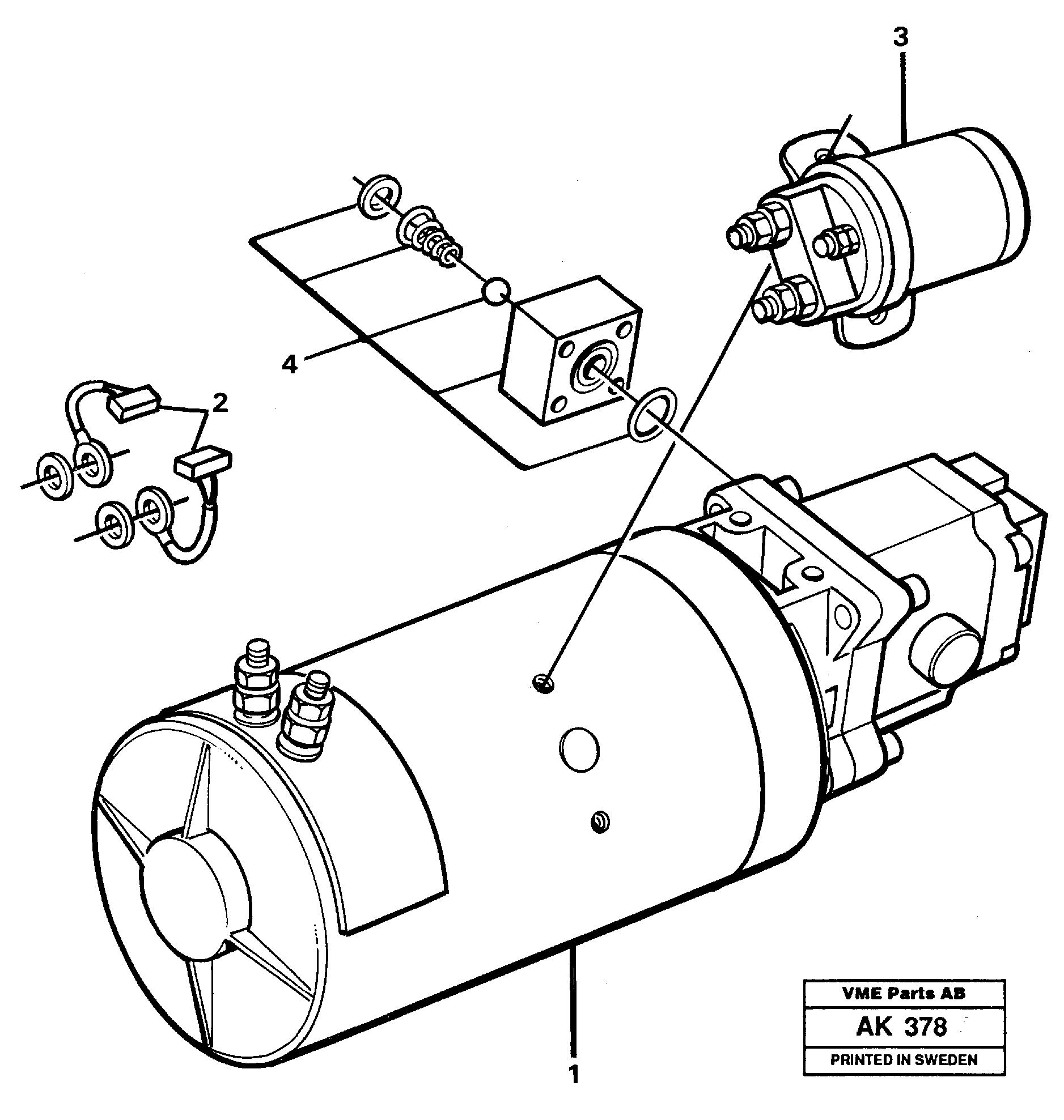 Pump unit.  92107 — volvo parts diagram