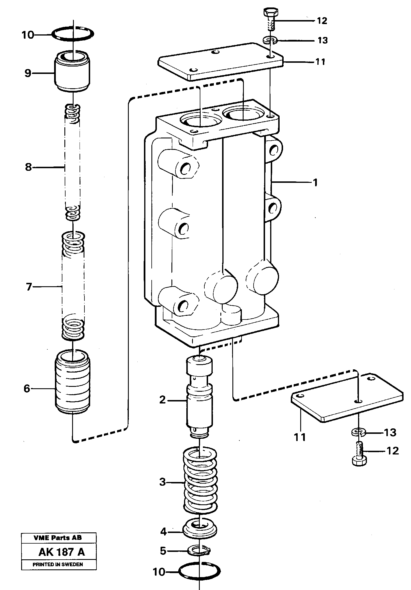 Pressure limiting valve — volvo parts diagram