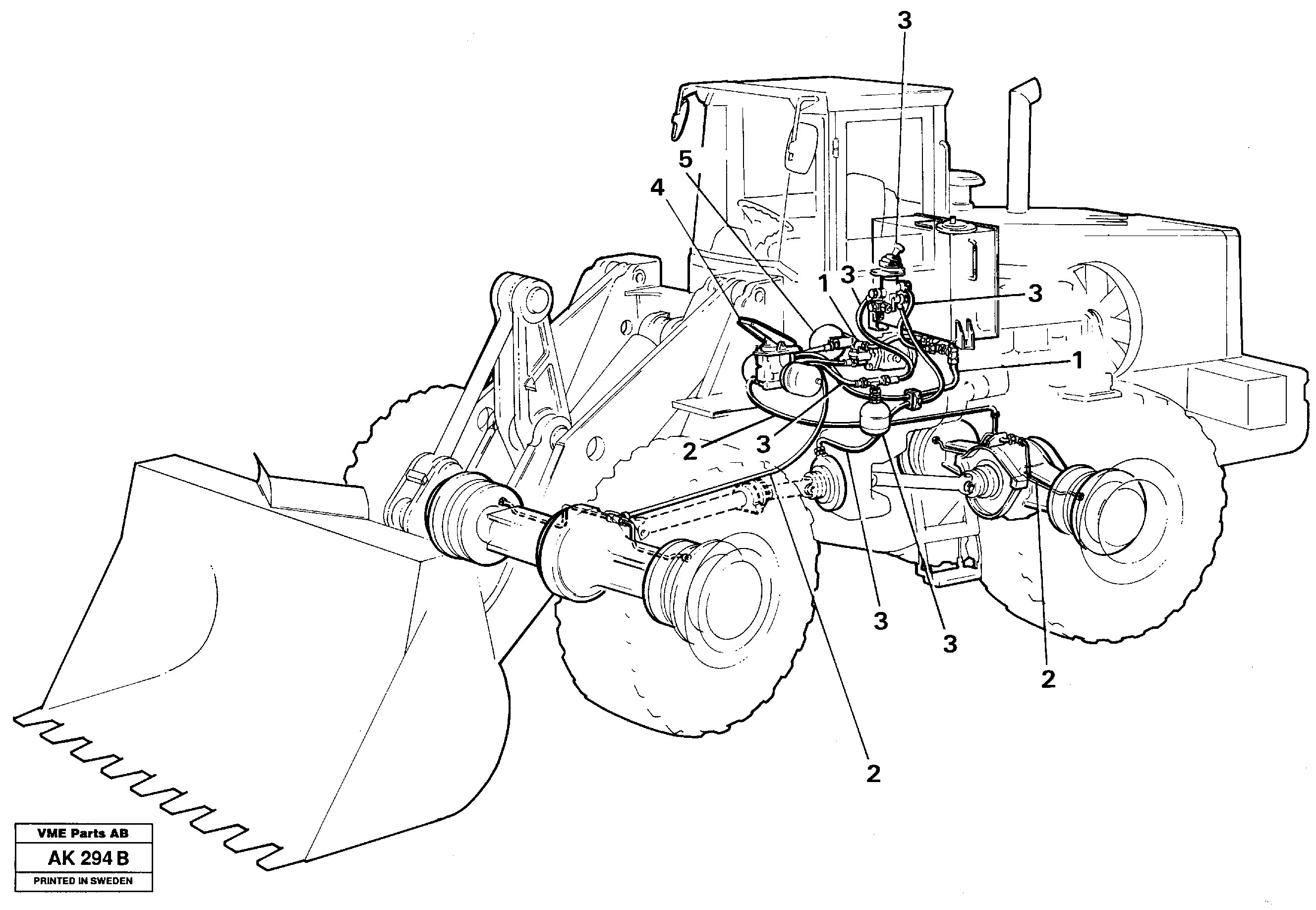 Brake system — volvo parts diagram