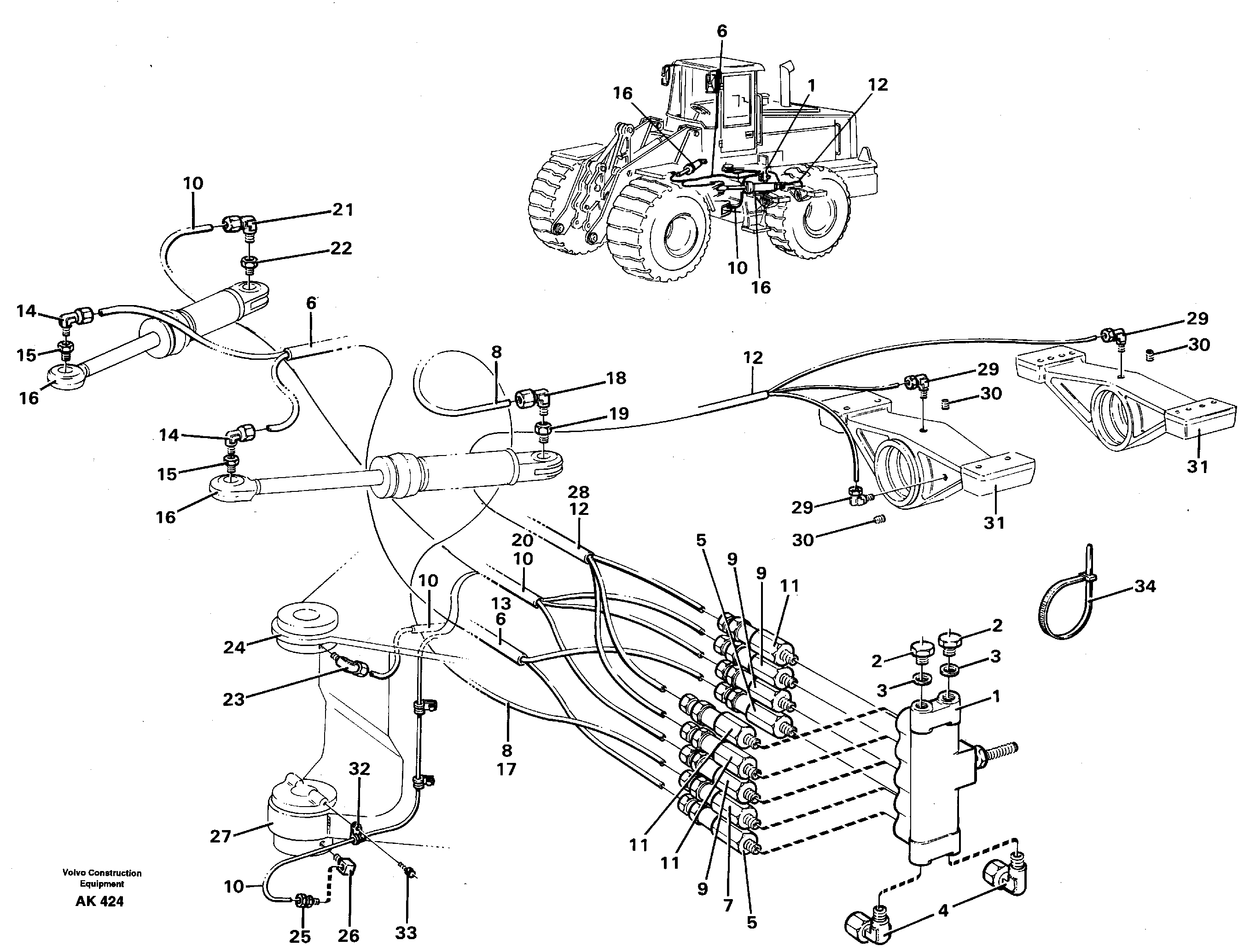 Distribution block, B1.  94803 — volvo parts diagram