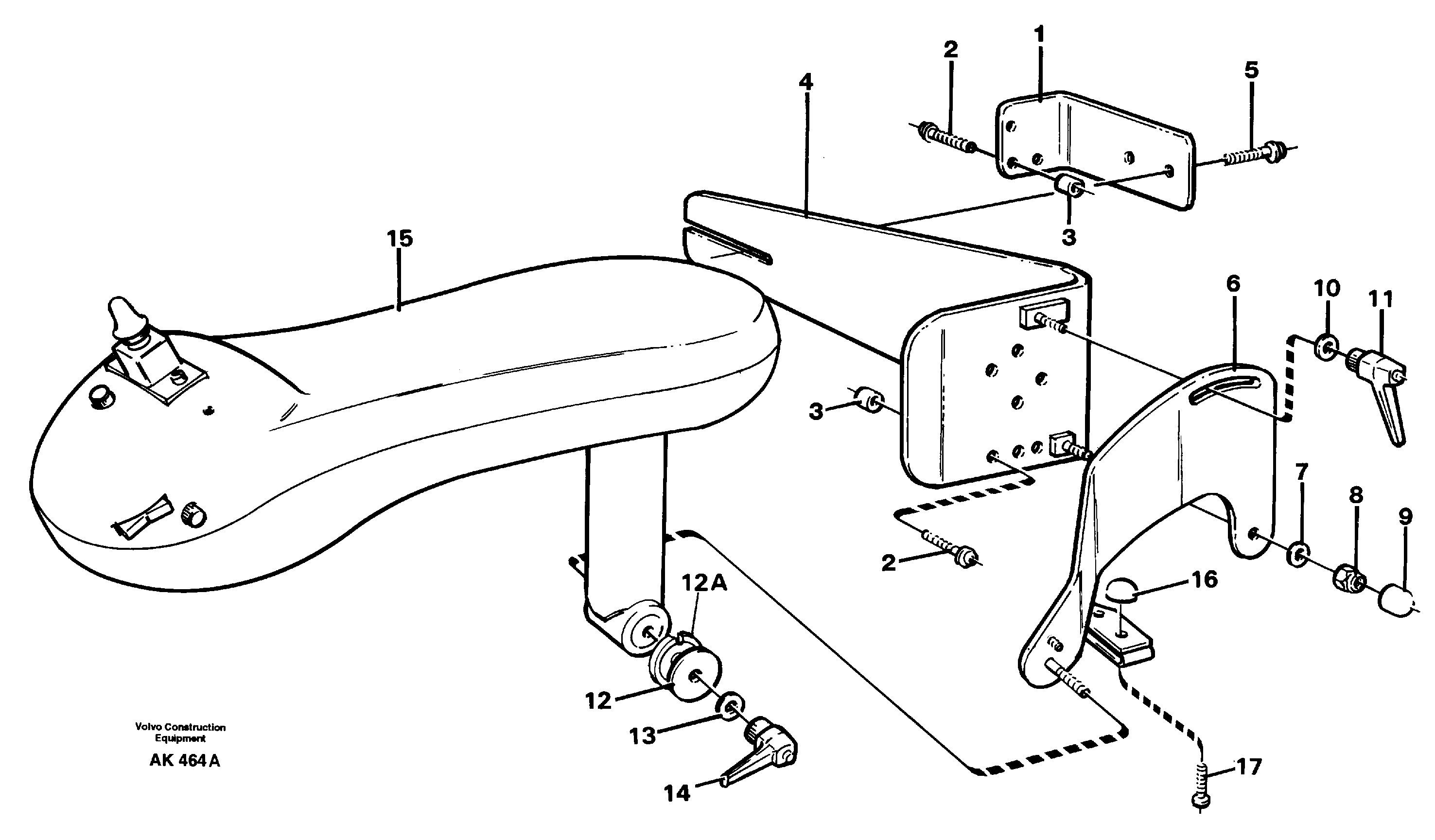CDC - steering, plate details.  94602 — volvo parts diagram