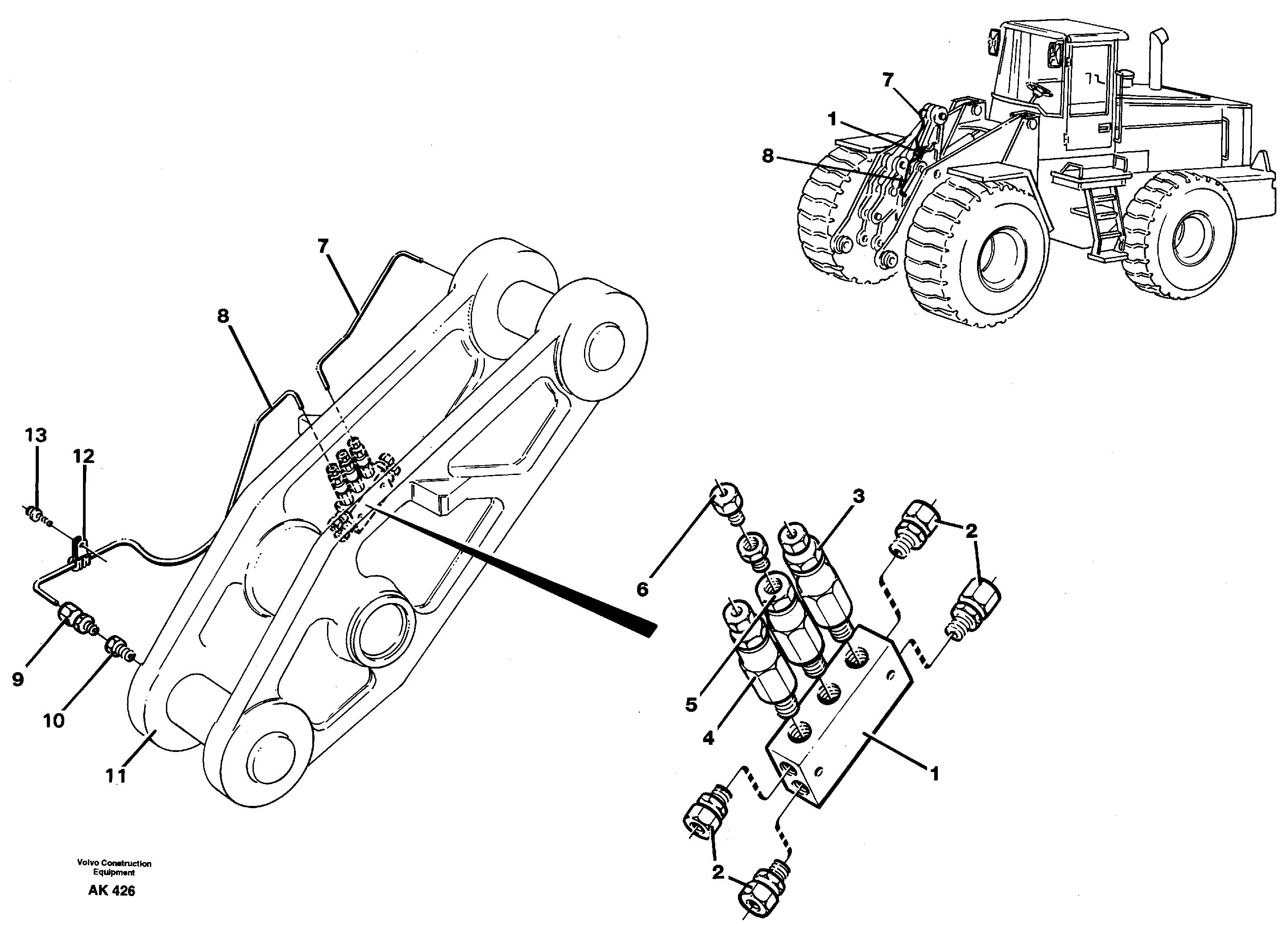 Distribution block, B4.  94803 — volvo parts diagram