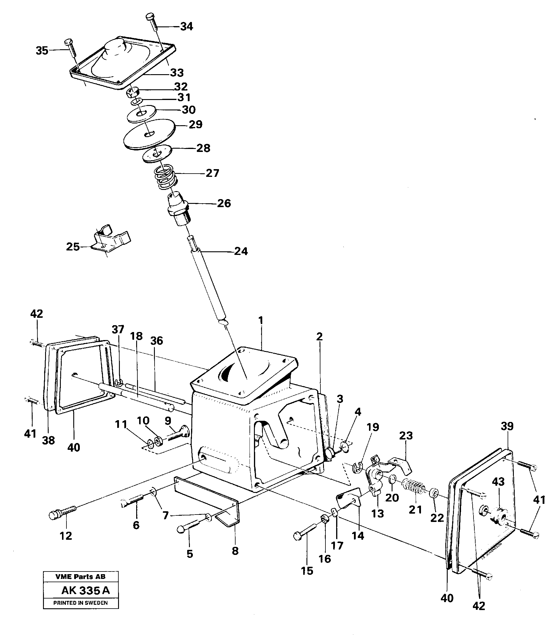 Smoke limiter.  TD 122 GH — volvo parts diagram