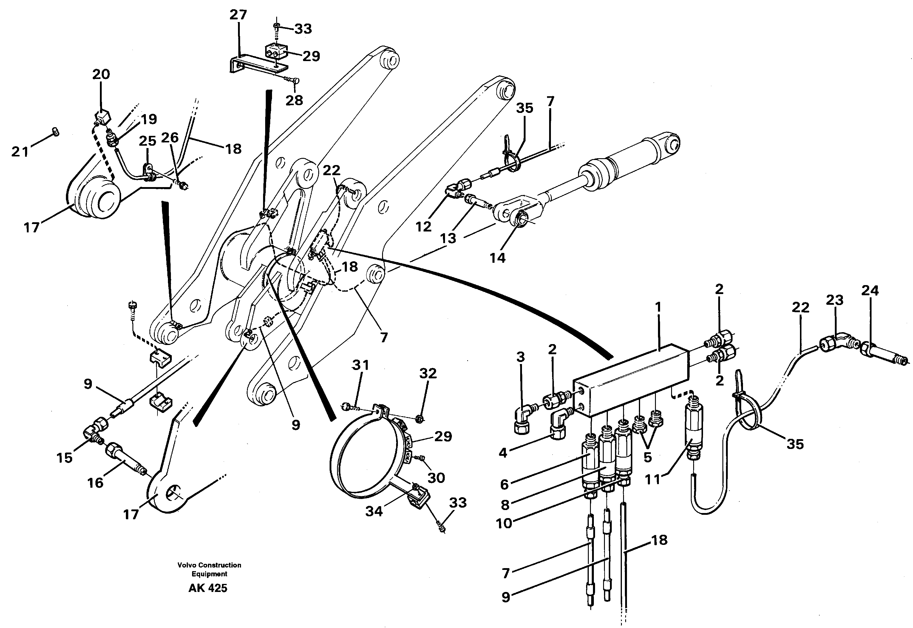 Distribution block, B3.  94803 — volvo parts diagram