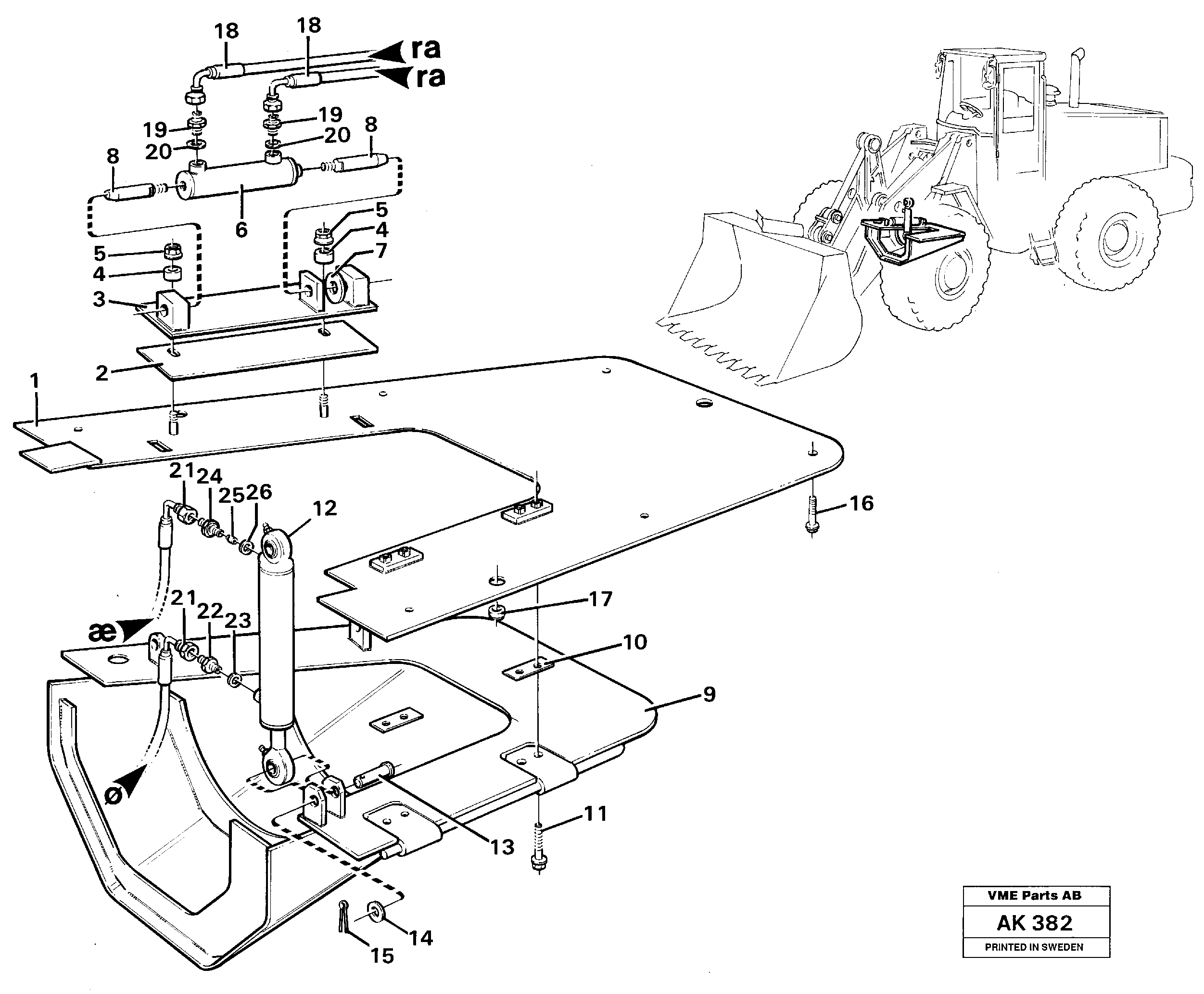 Belly guard, front.  33809 — volvo parts diagram