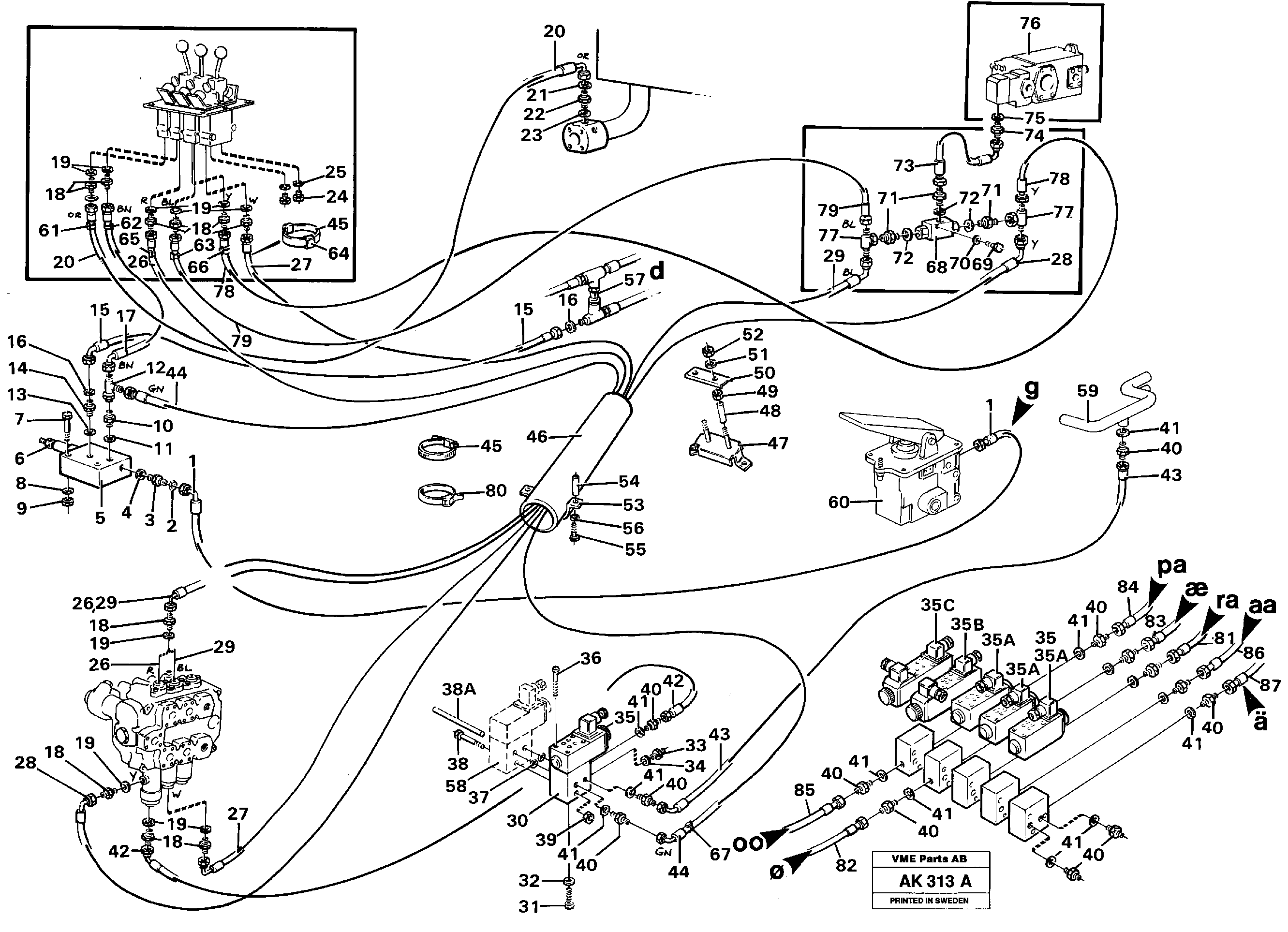 Servo hydraulics. — volvo parts diagram