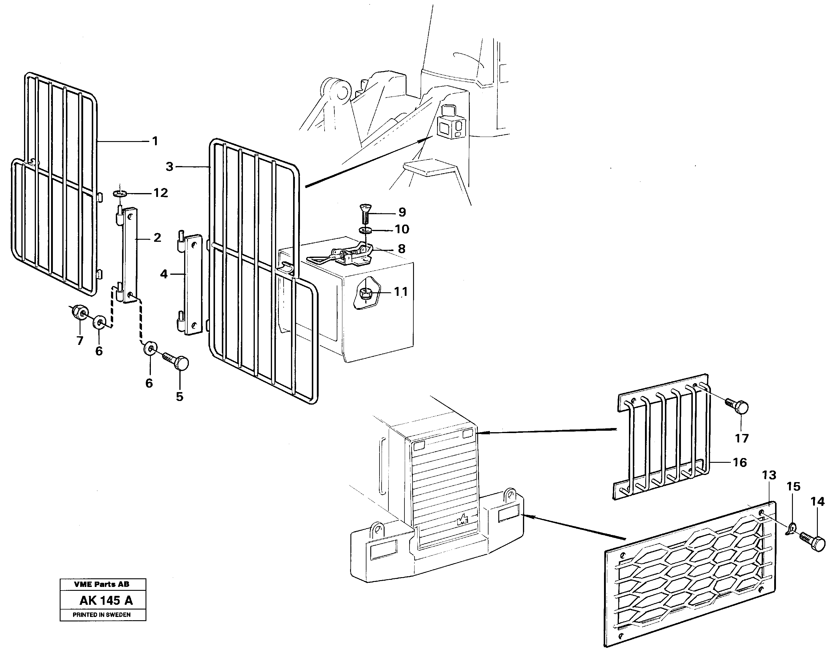 Protection for lighting.  91583, 91584, 91585, 33809 — volvo parts diagram