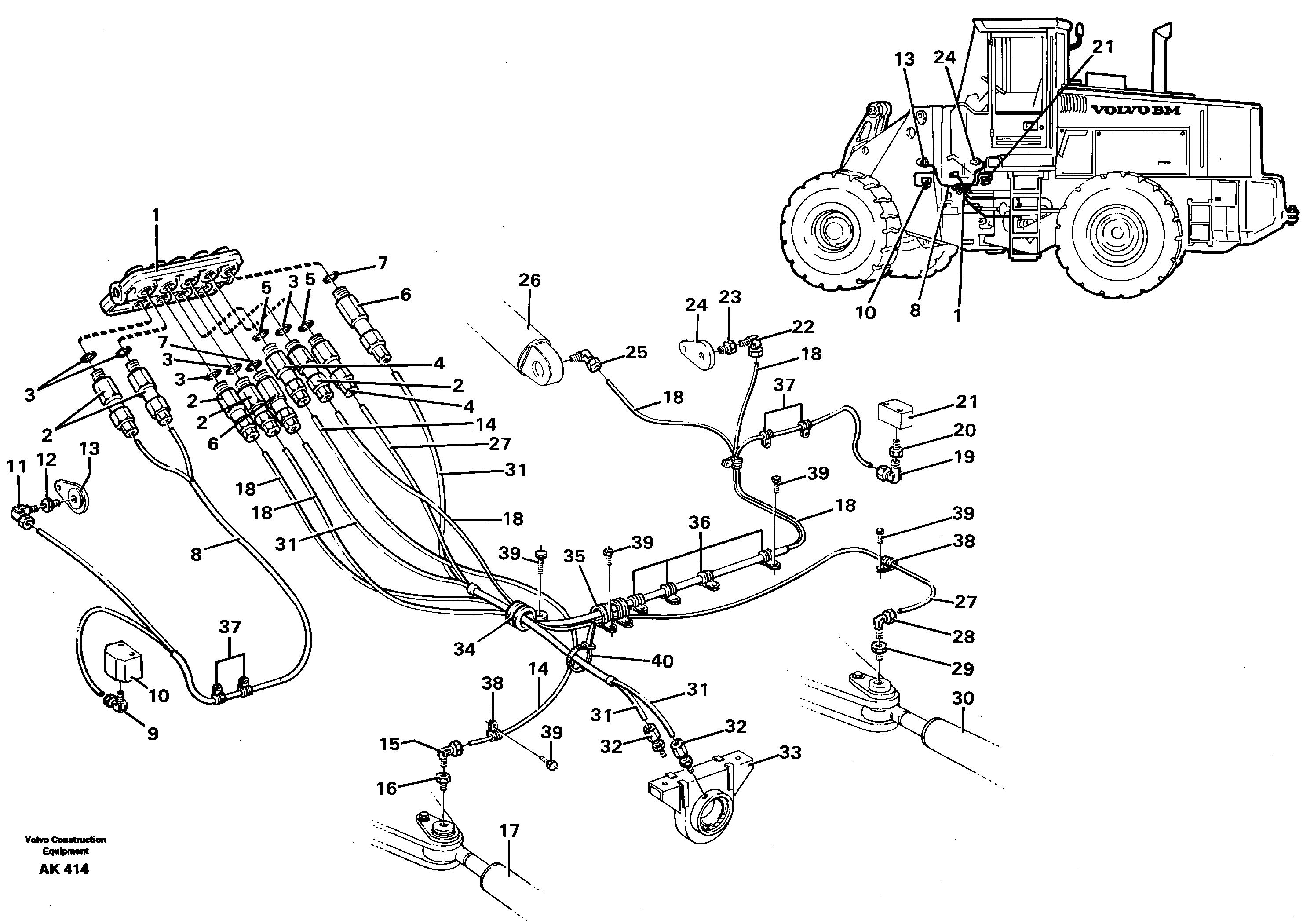 Distribution block, A.  92738 — volvo parts diagram