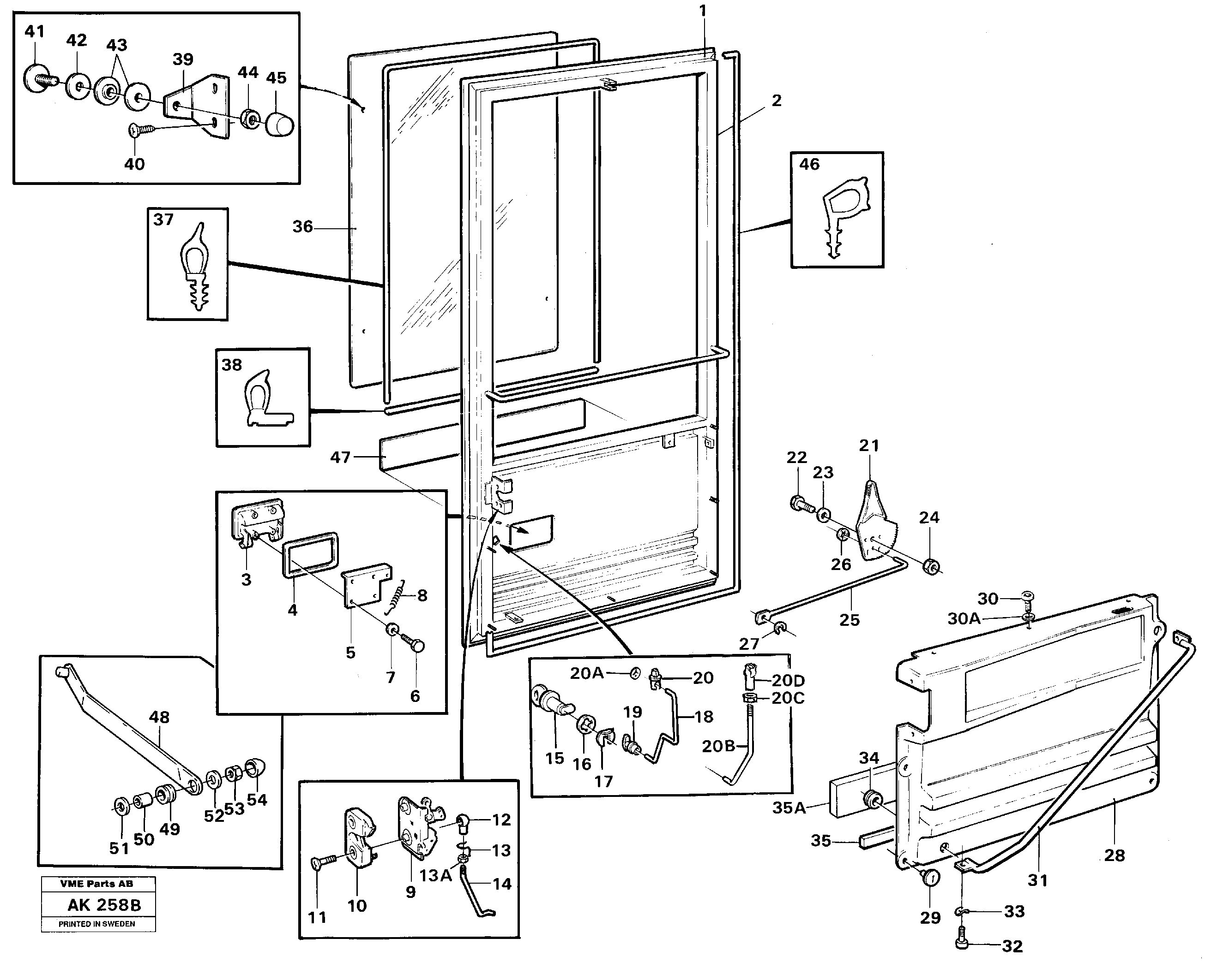 Door — volvo parts diagram