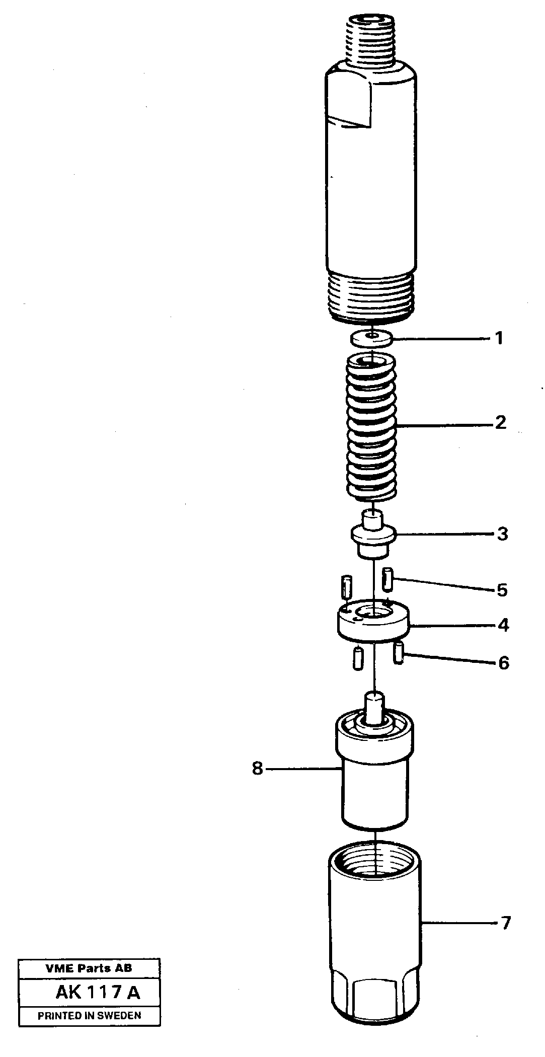 Injector — volvo parts diagram