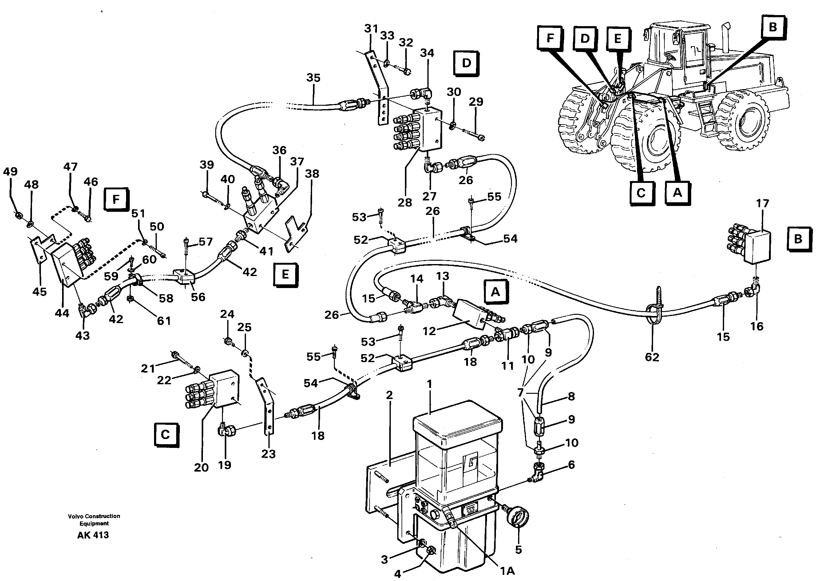 Central lubrication.  92738 — volvo parts diagram