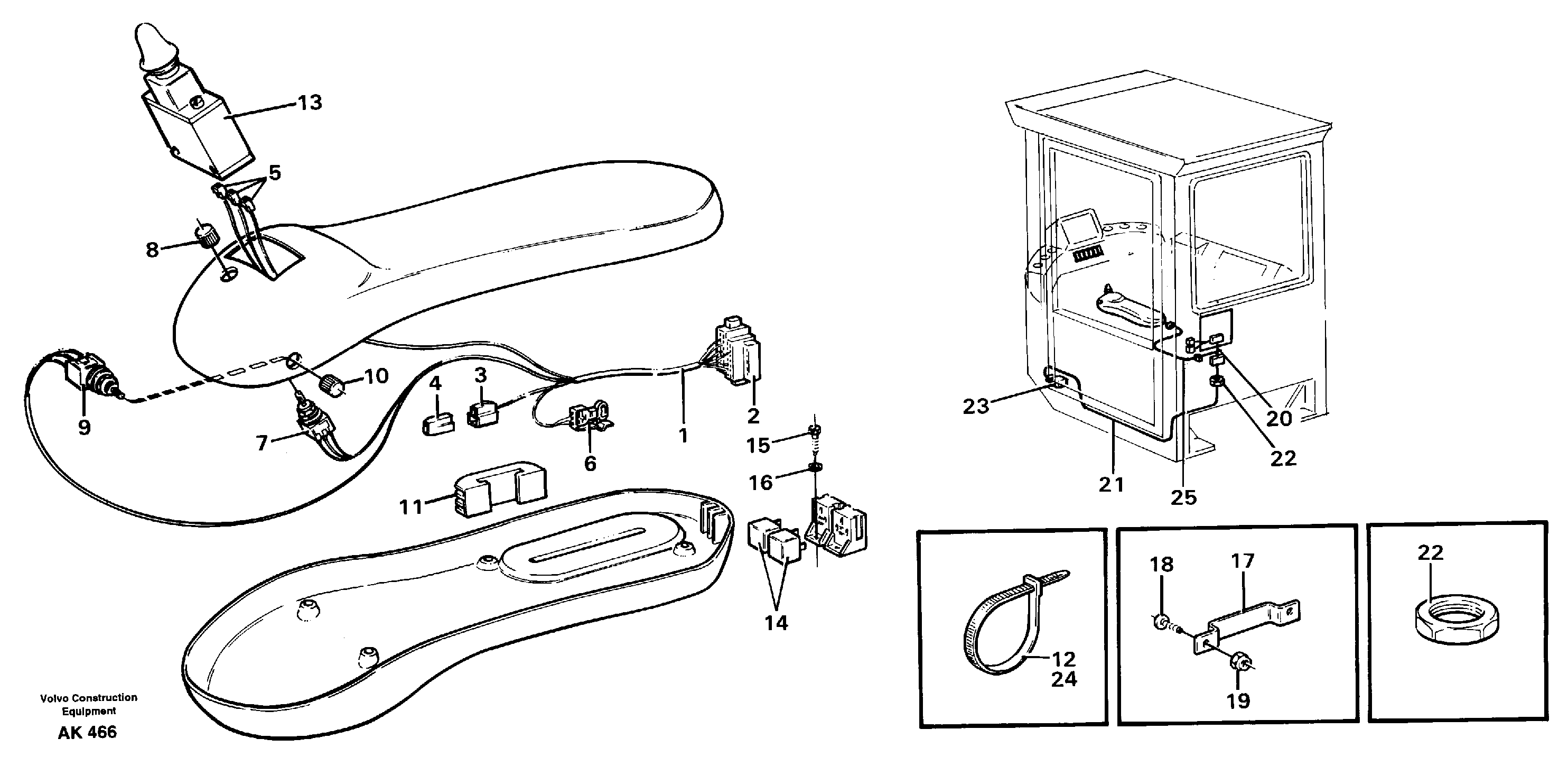 Cable harness for Cdc-steering.  94602 — volvo parts diagram