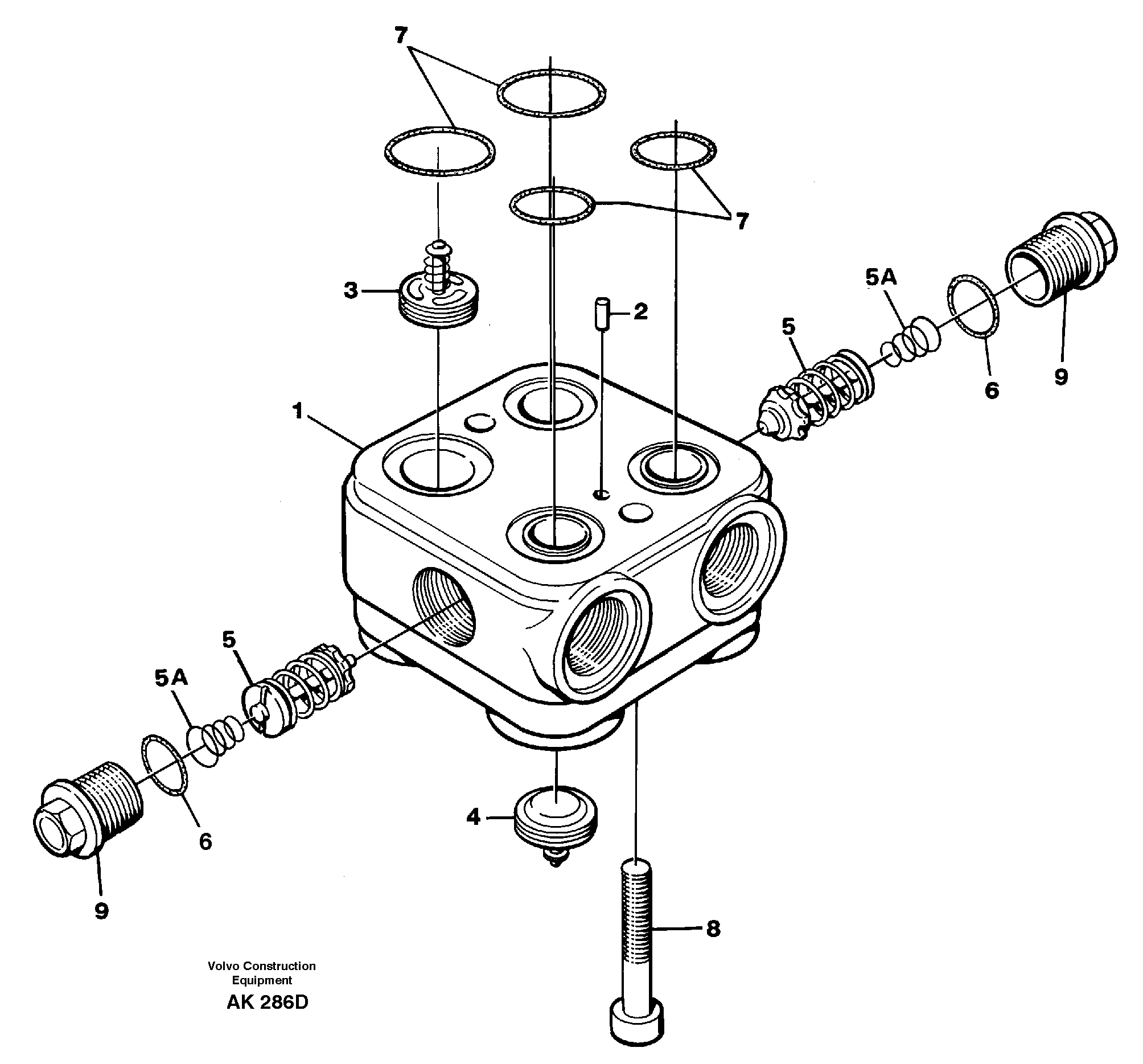 Valve housing — volvo parts diagram