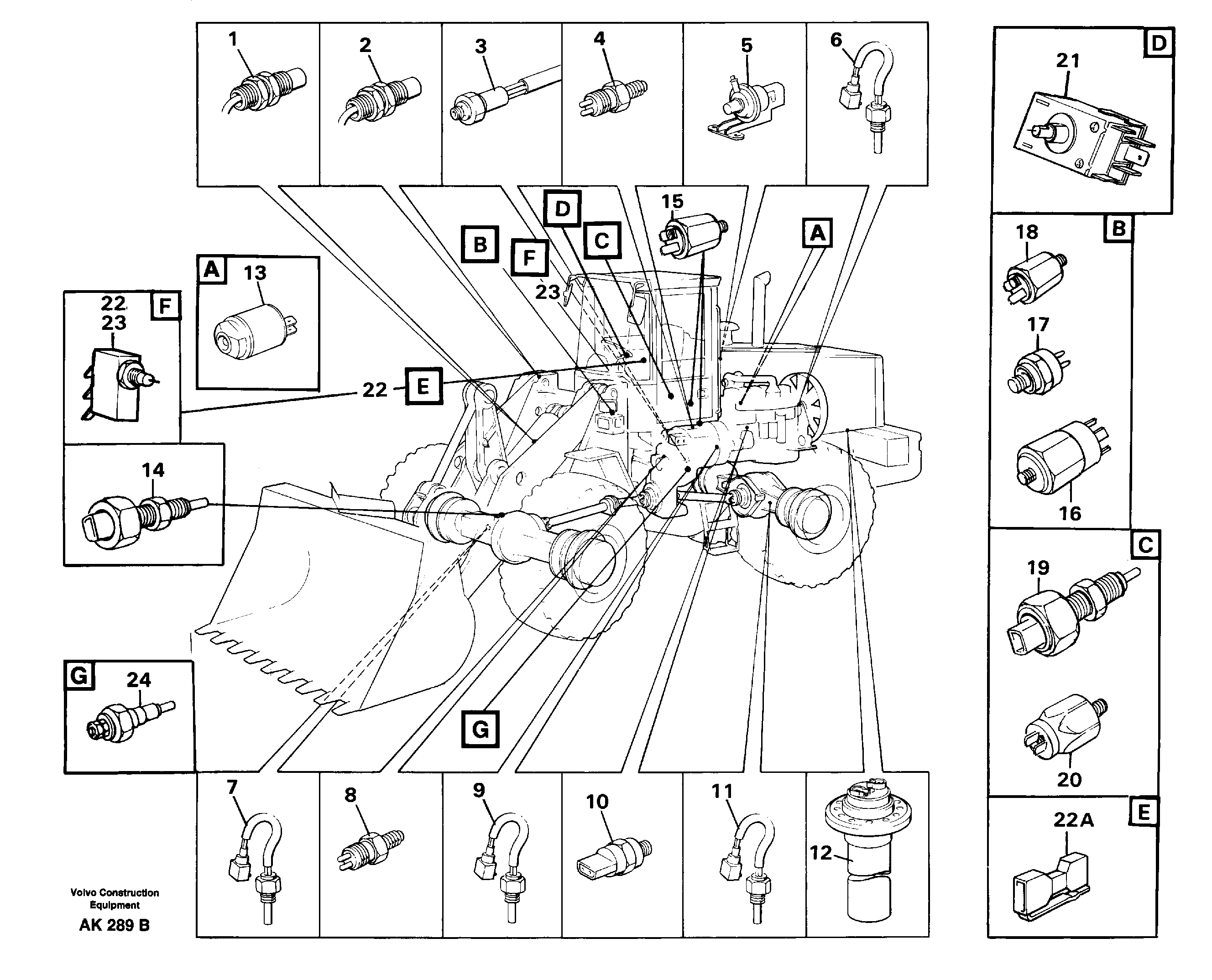 Sensor — volvo parts diagram