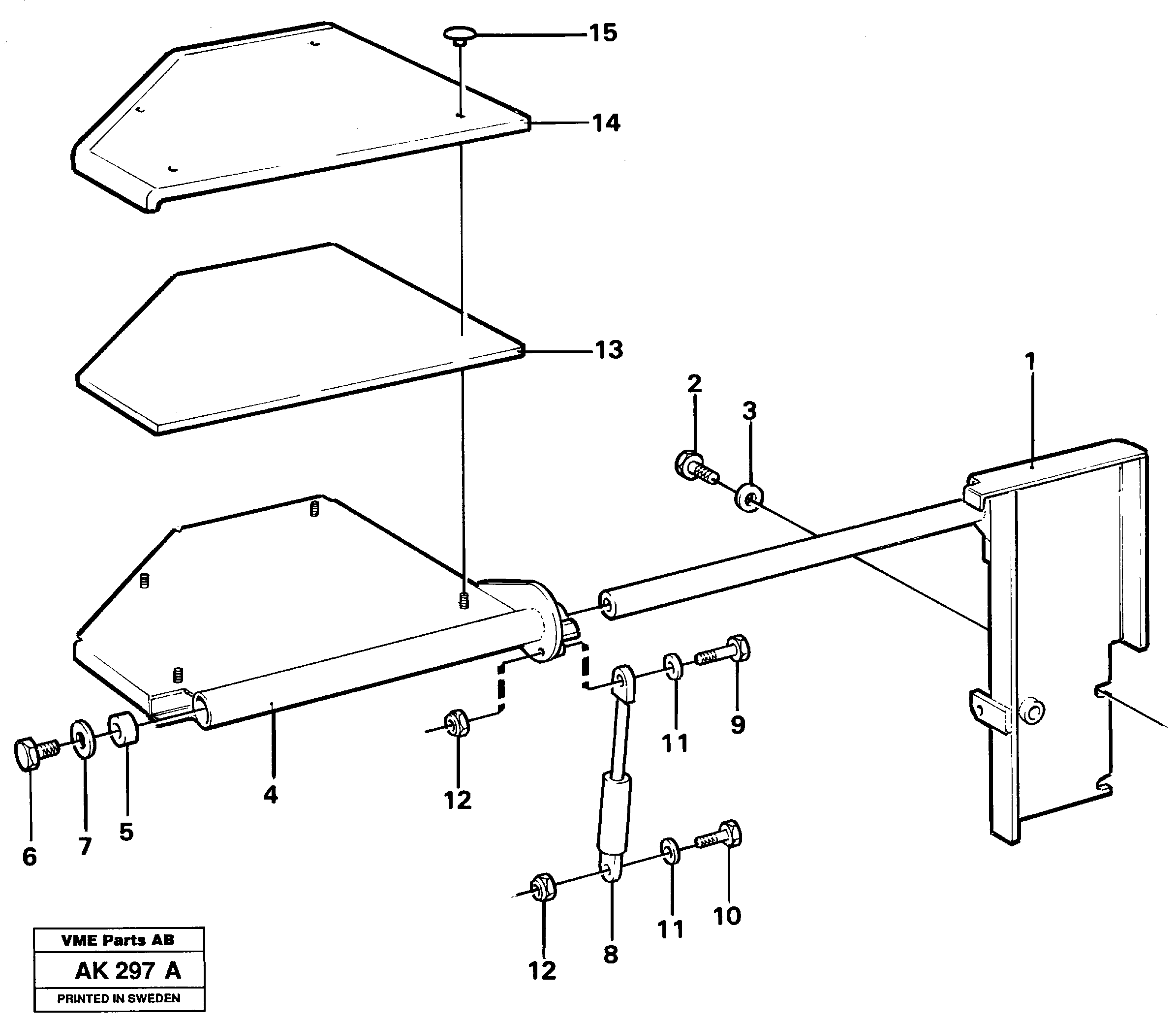 Instructor's seat  91988 — volvo parts diagram