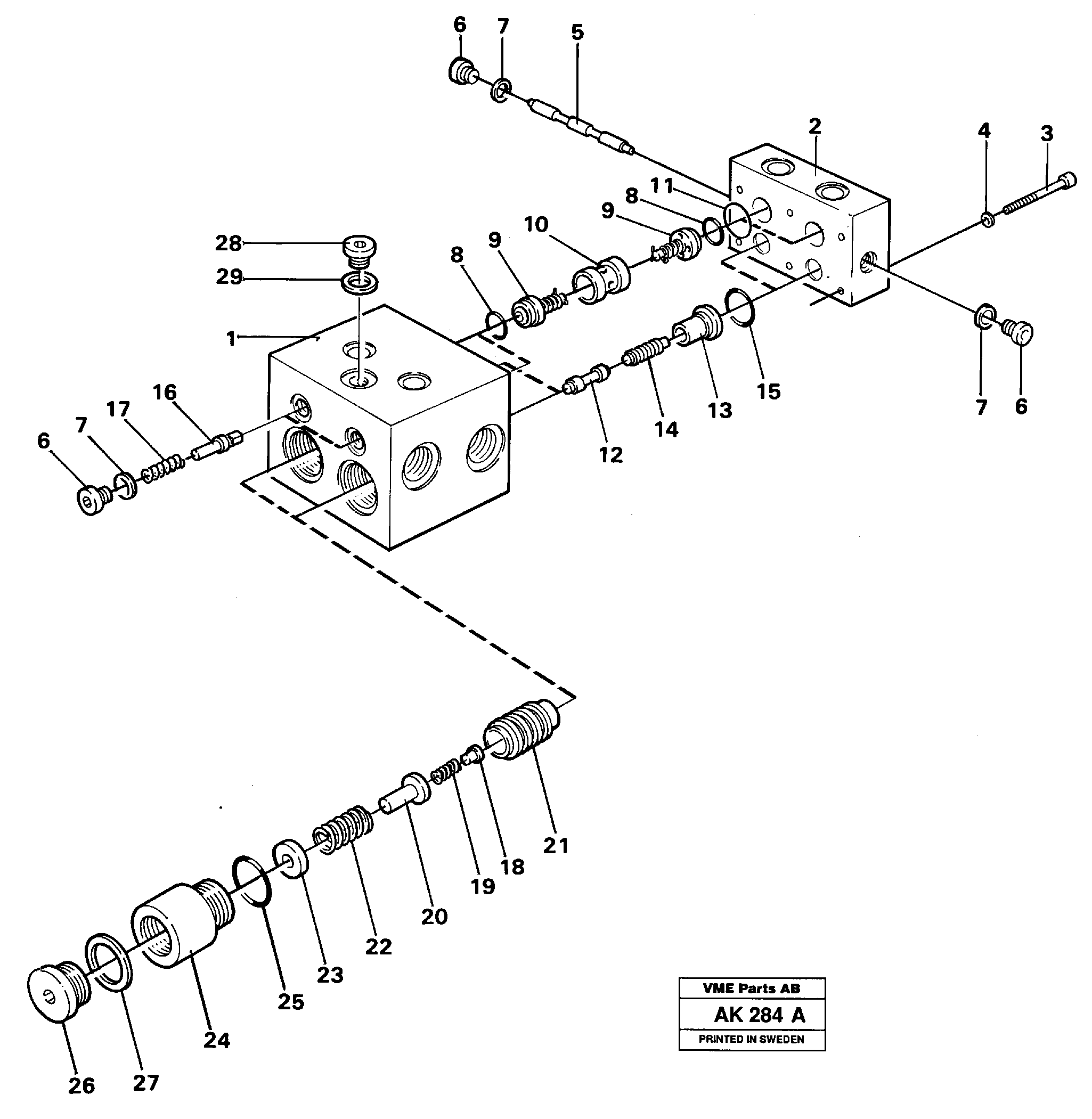 Shift valve — volvo parts diagram