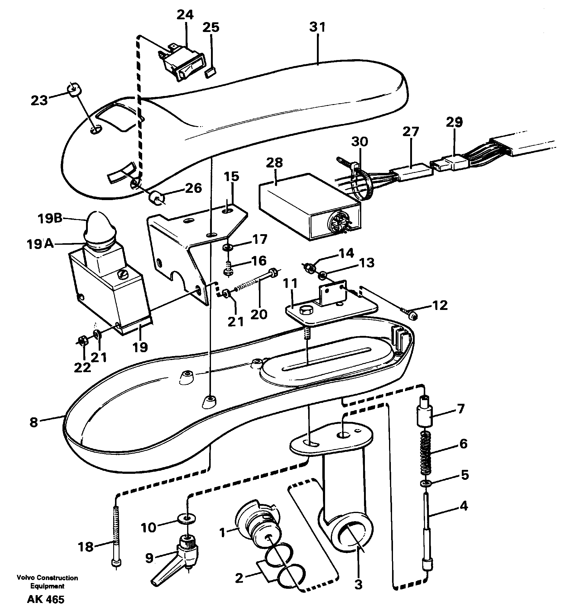 Arm rest.  94602 — volvo parts diagram