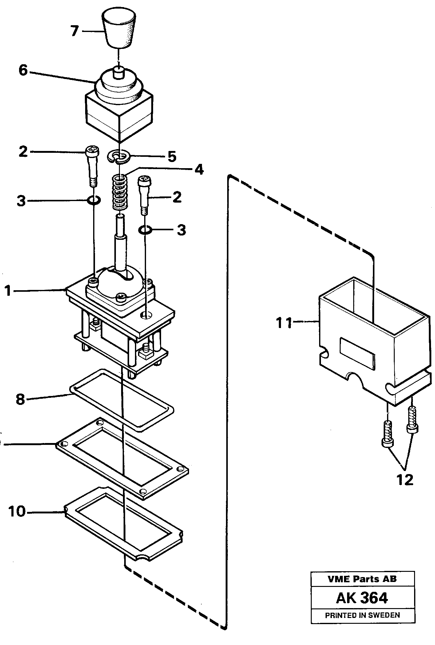 Control lever.  91839,   92646,   92819 — volvo parts diagram