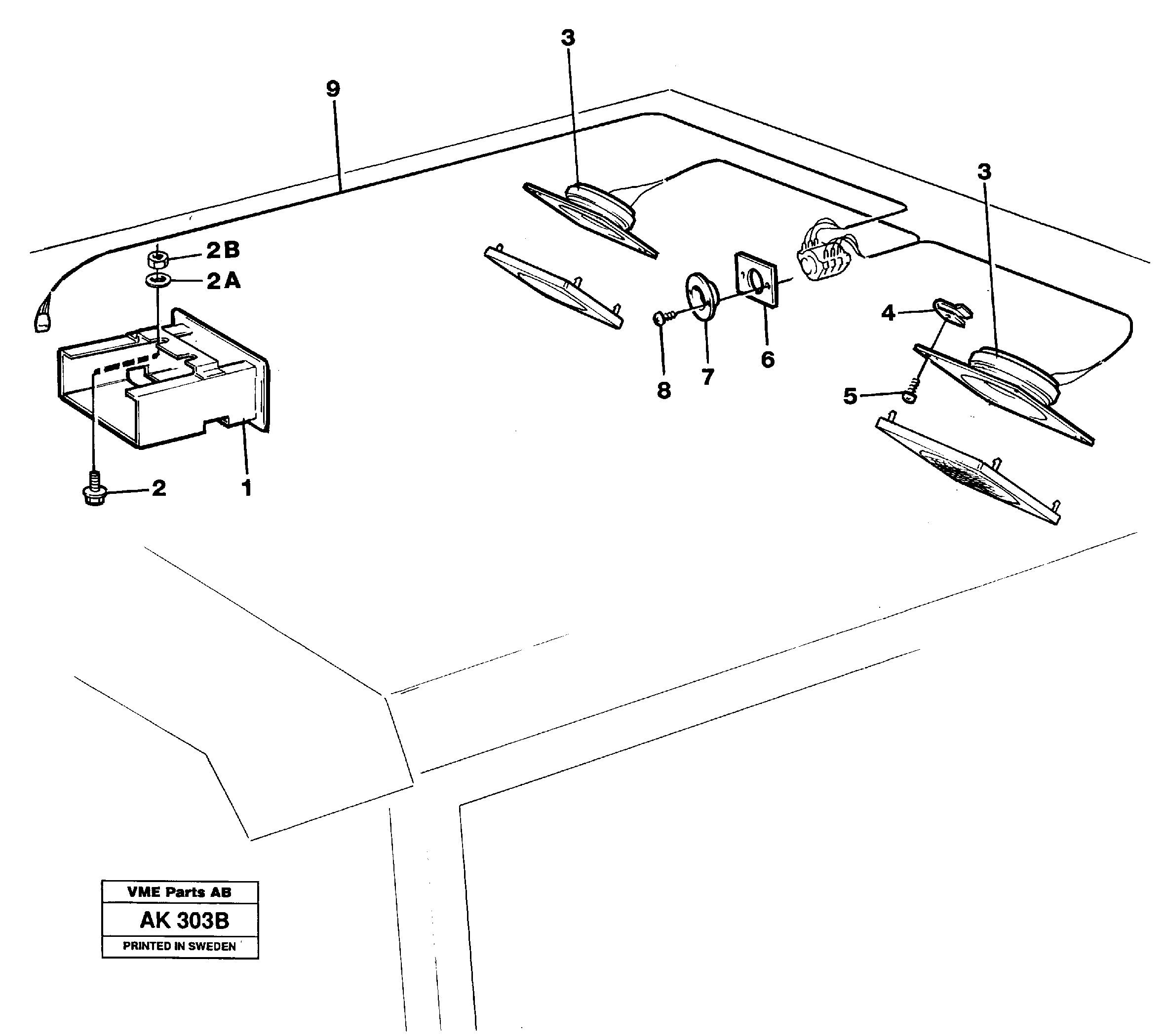 Radio bracket.  91936 — volvo parts diagram