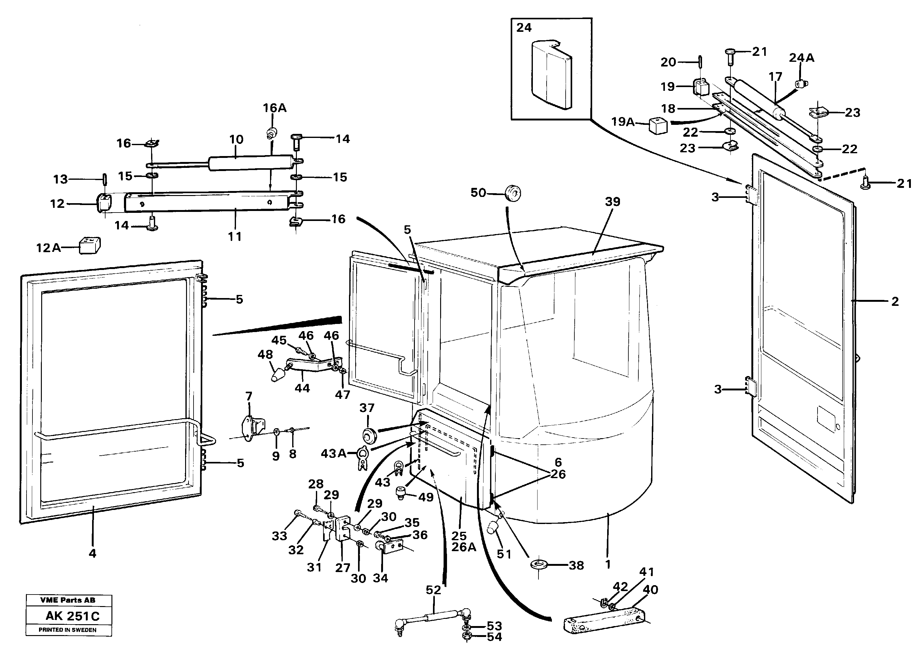 Cab body — volvo parts diagram