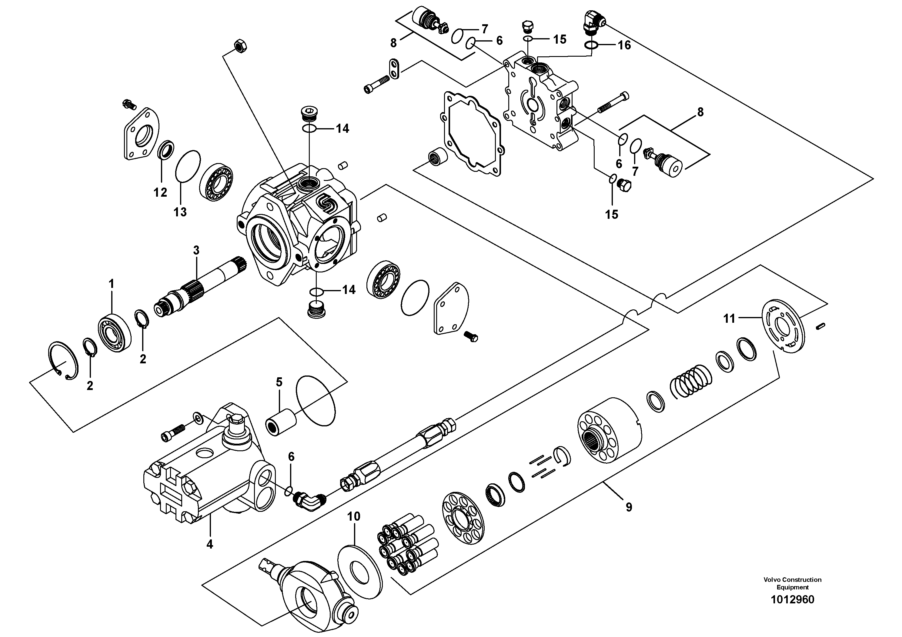 Pump 11713828 — volvo parts diagram