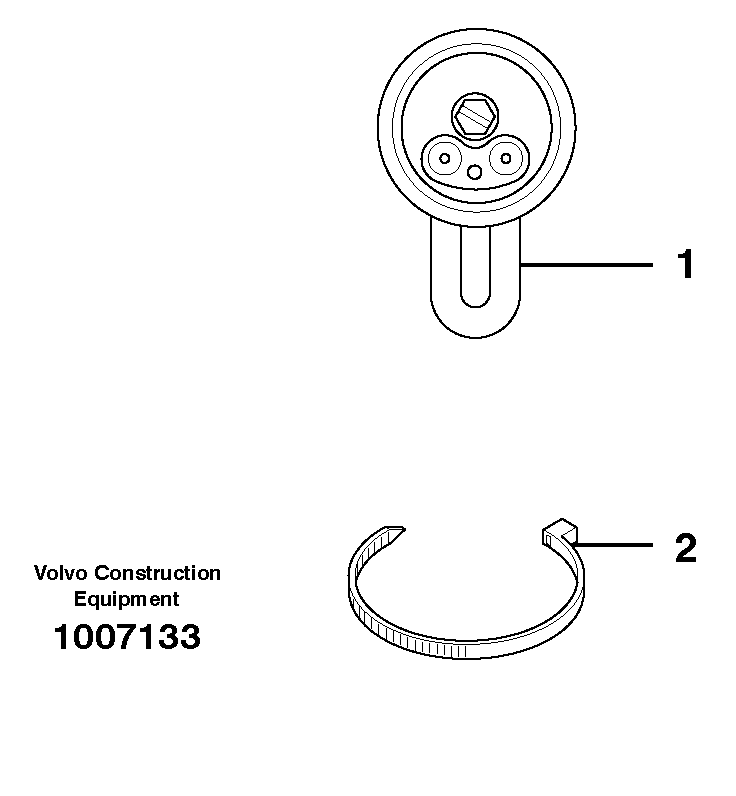 Engine block heater — volvo parts diagram