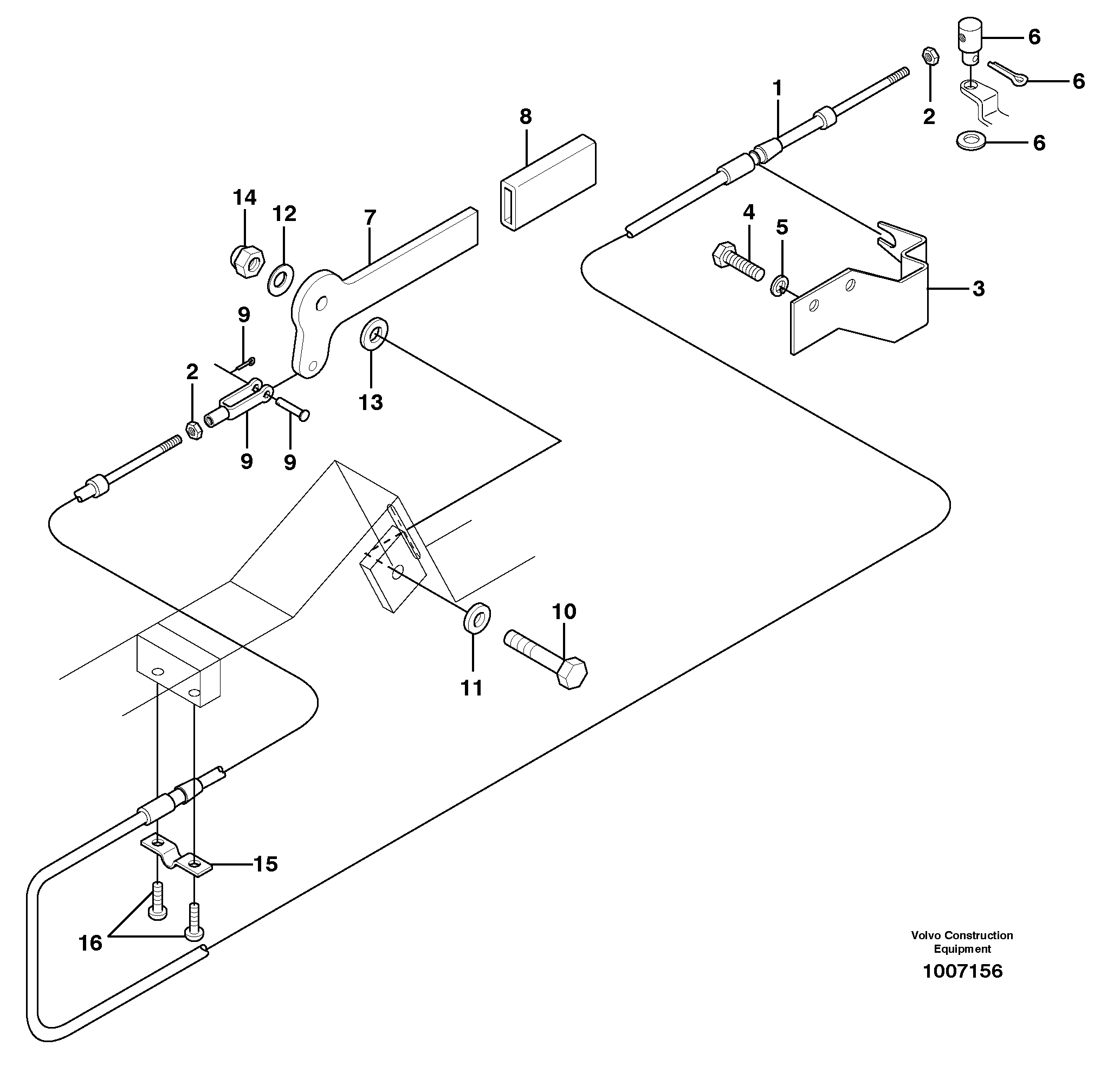 Throttle control — volvo parts diagram